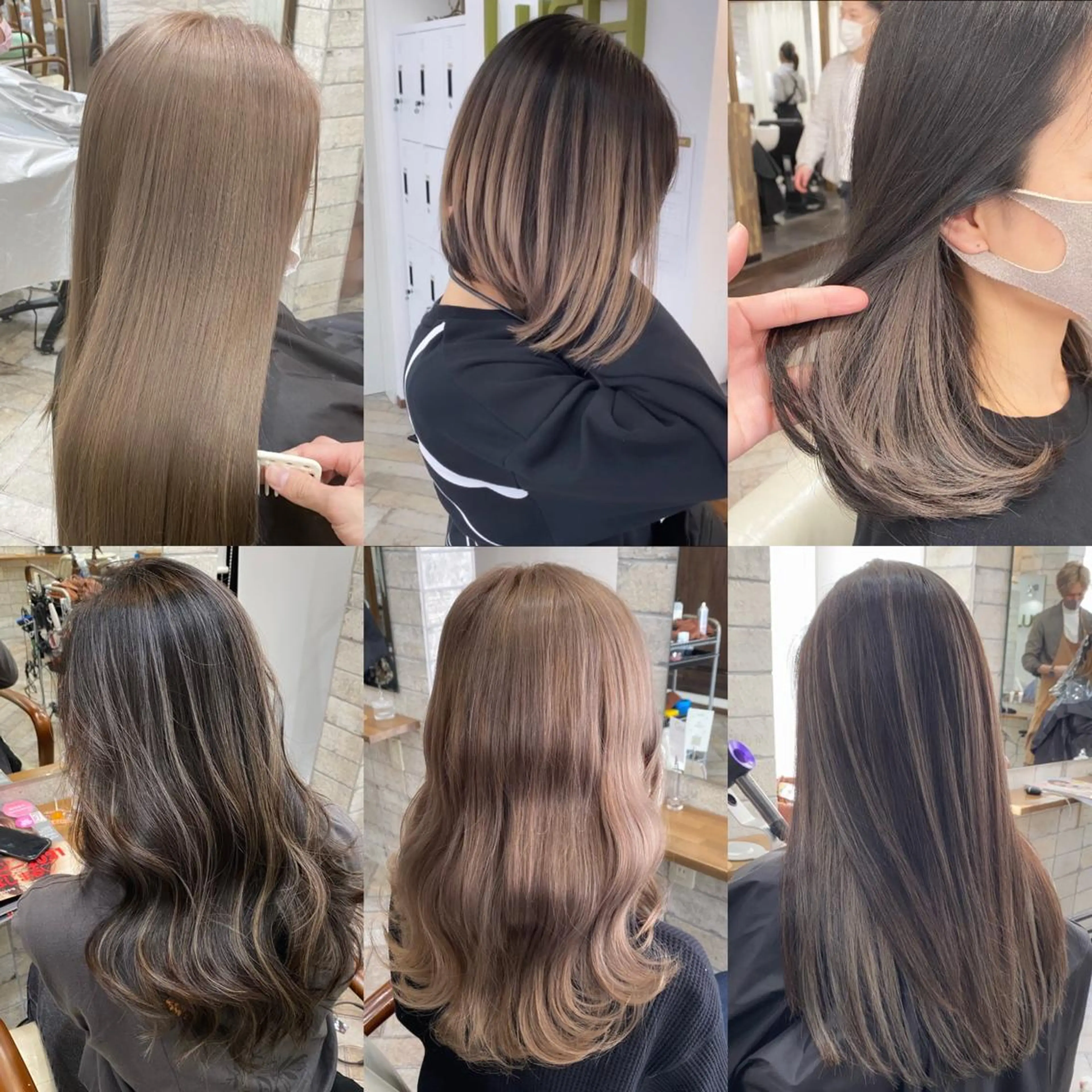 セミロング カラー パーマ ヘアアレンジ メンズ キッズ ネイル マツエク・マツパ ヘアカラー ハイライト、レイヤー カット/西梅田/中西のヘアスタイル