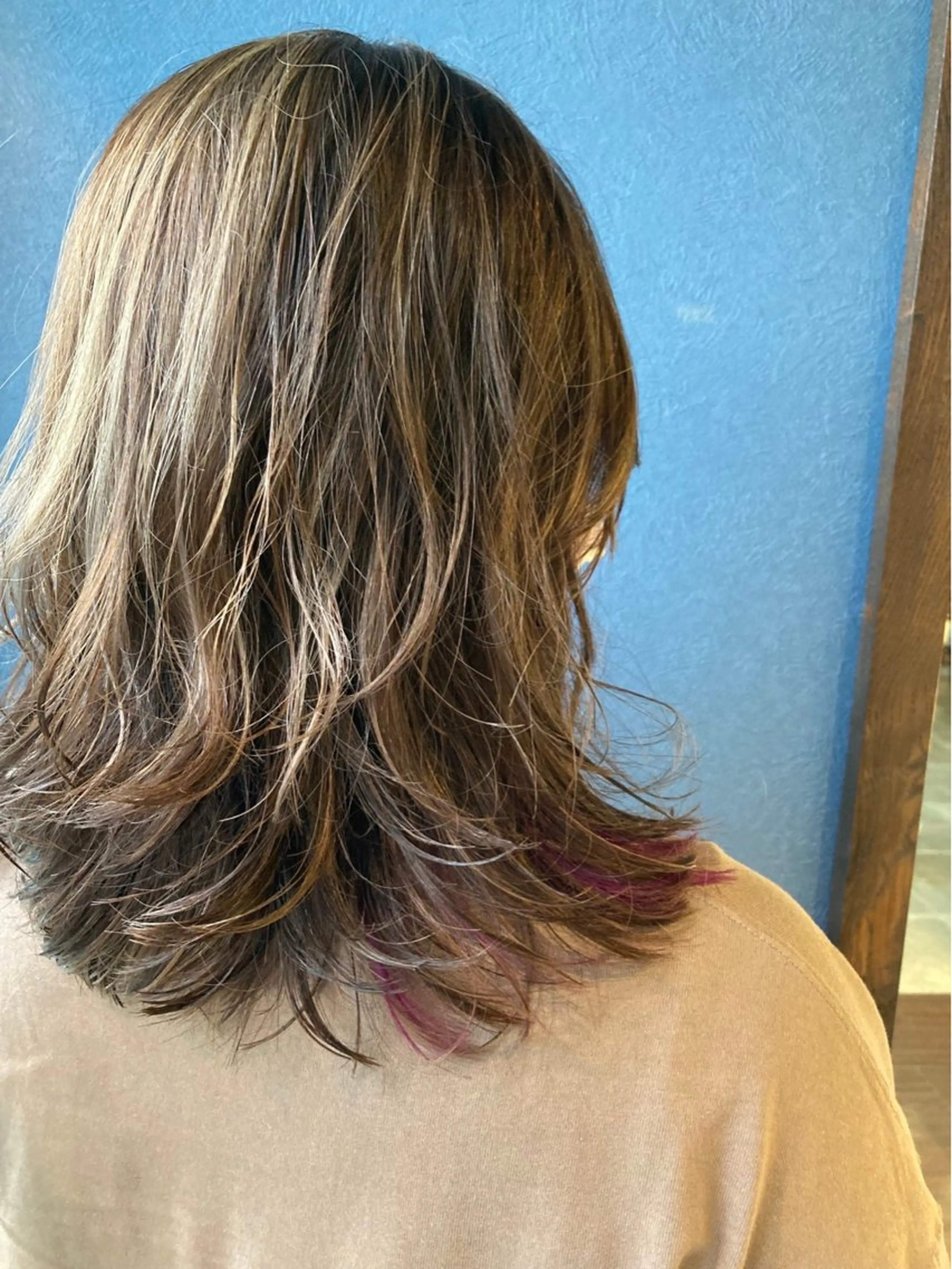 セミロング カット ヘアカラー 🎀Kubu🍀 Natsumu🎀のヘアスタイル