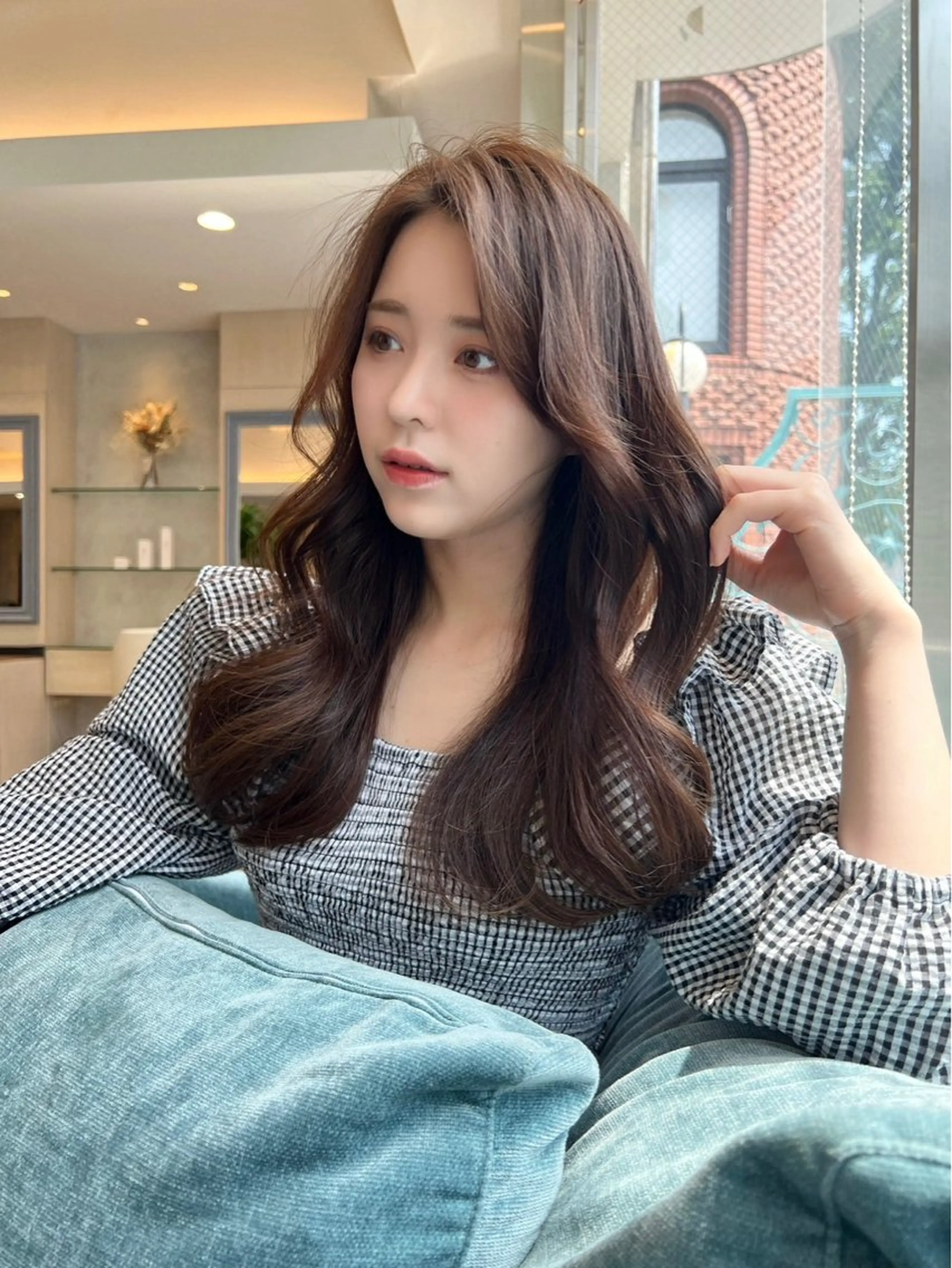 ロング 韓国風ヘア JEWIL SHIBUYAのヘアスタイル