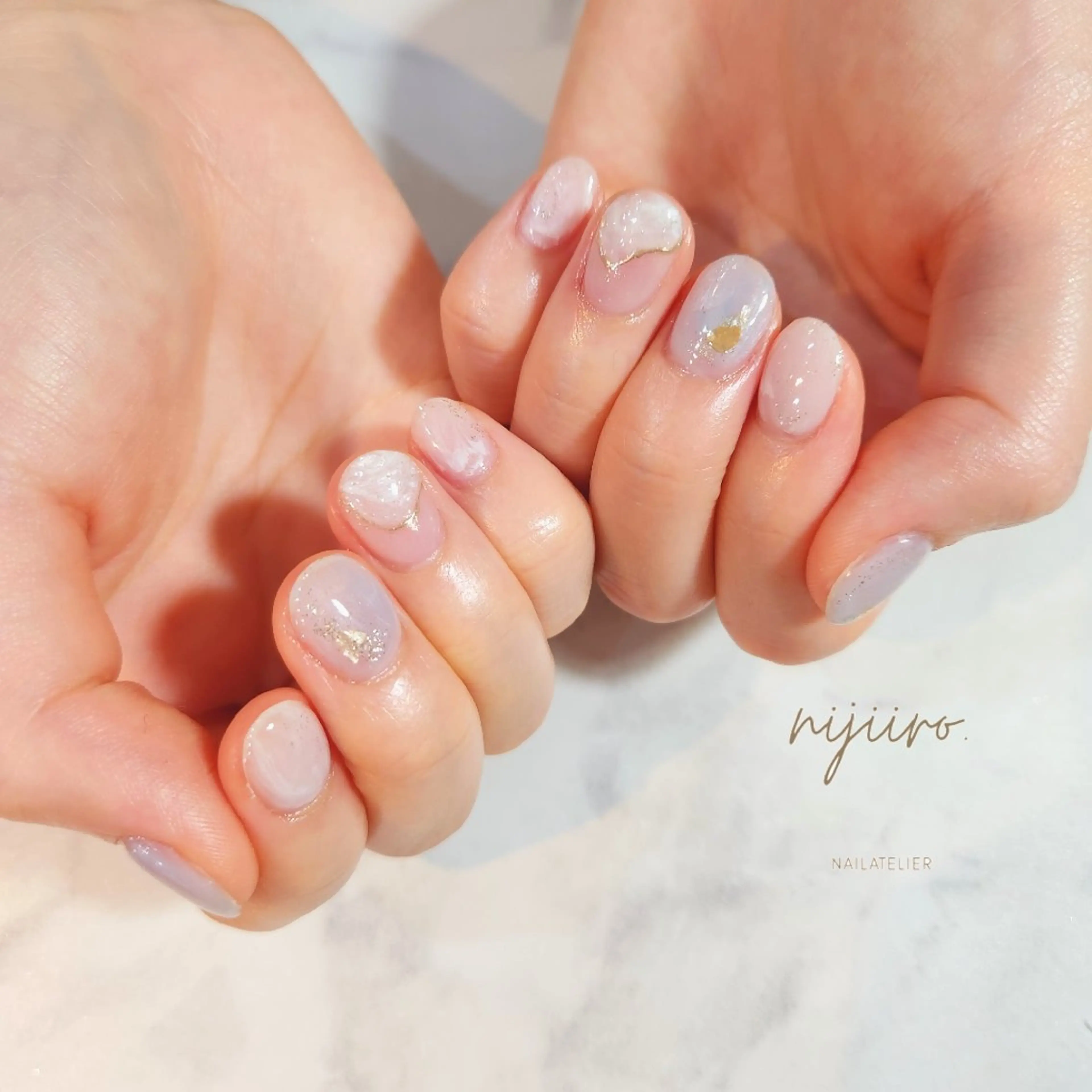 ネイル ハンドネイル nailatelier nijiiro.所属・nijiiro🌈 サトウのネイルデザイン