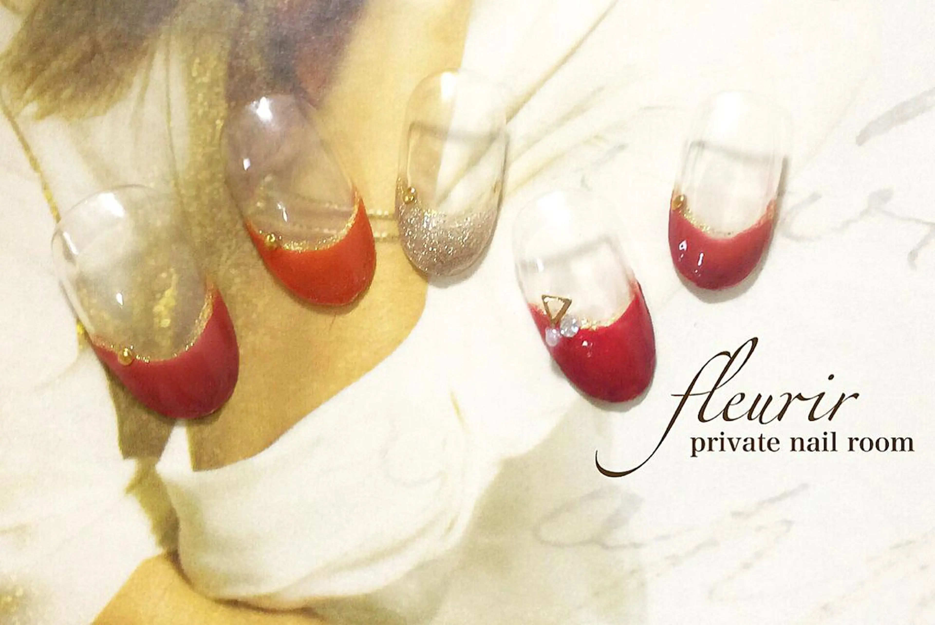 ミディアム フルリール 【プライベートサロンのネイルデザイン