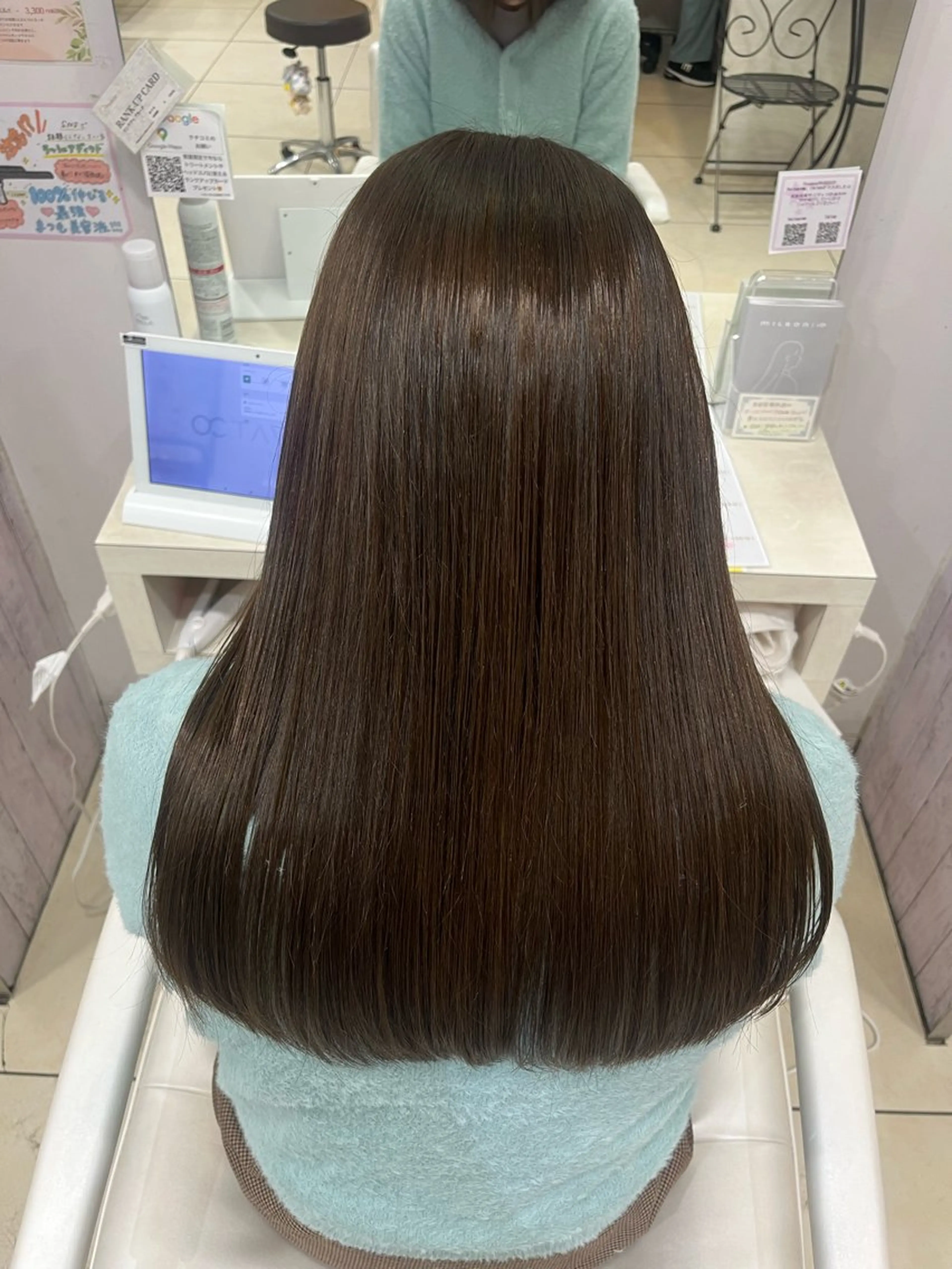 セミロング 【髪質改善カラー】 あむ·. ⟡ 🖤のヘアスタイル