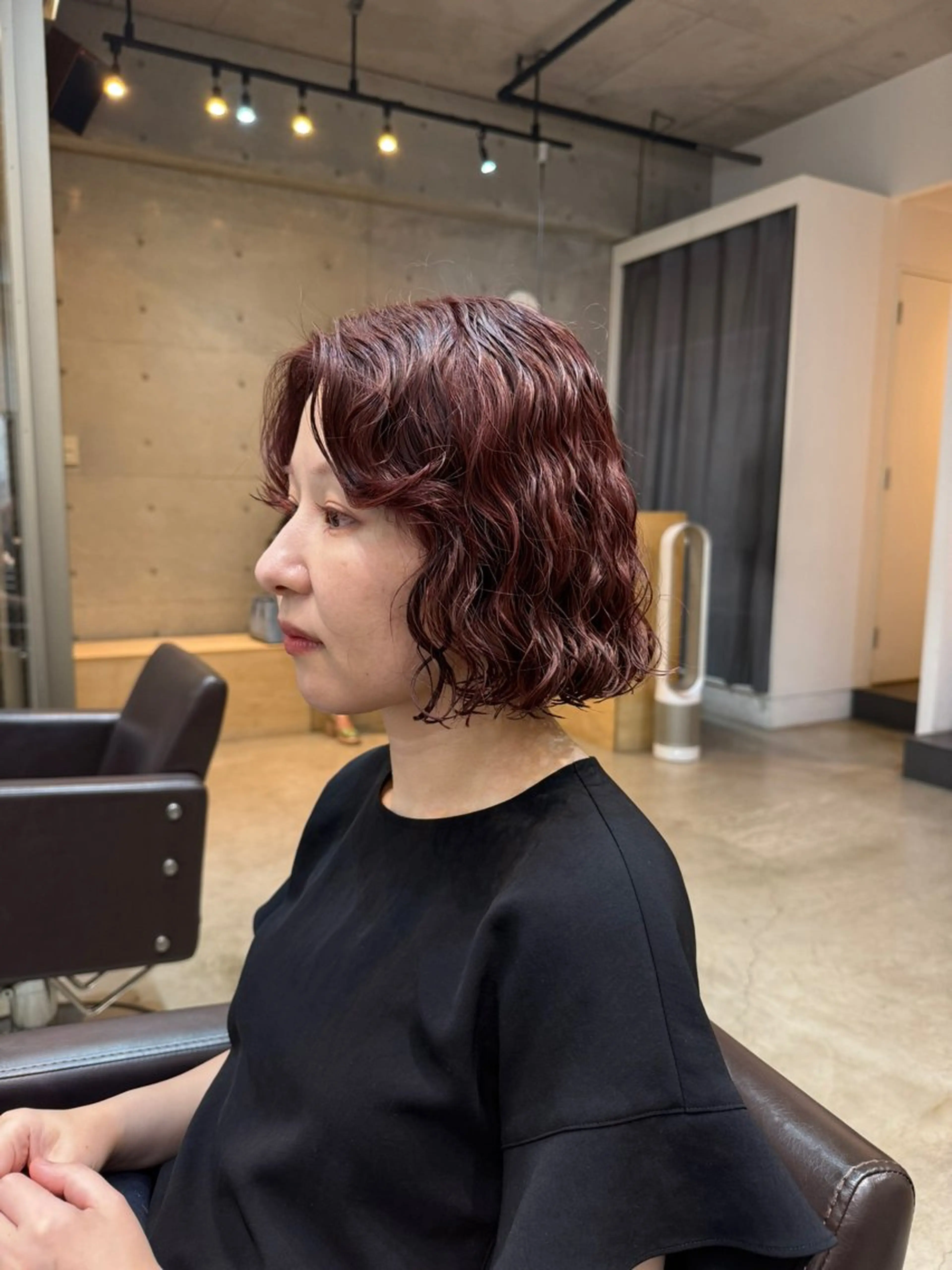 ミディアム カット ヘアカラー パーマ トリートメント デジタルパーマ/ ウェーブパーマ/神野のヘアスタイル