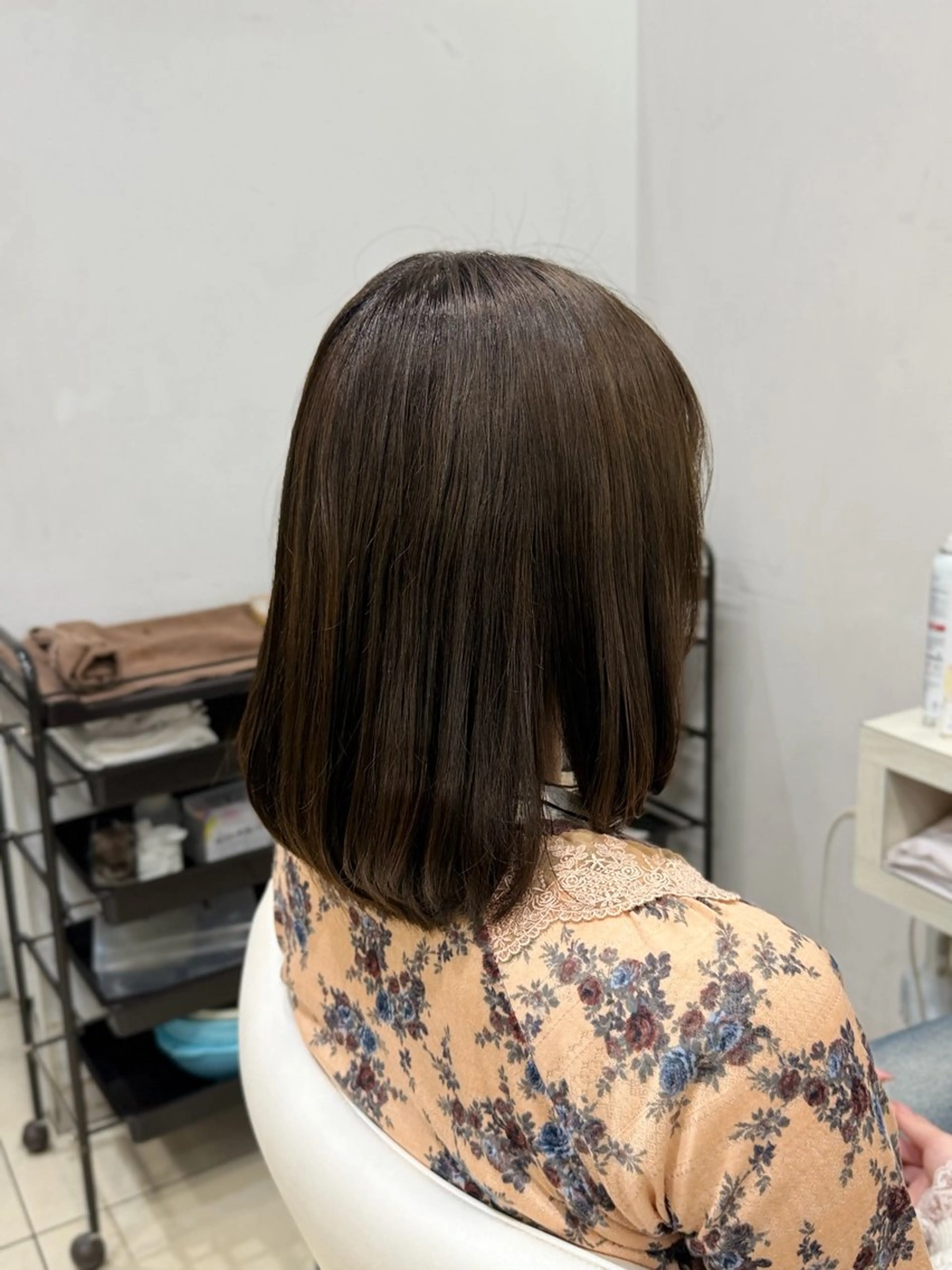 ミディアム カラー オリーブカラー 🤎ベージュカラー/ 髪質改善/山岸🤎のヘアスタイル