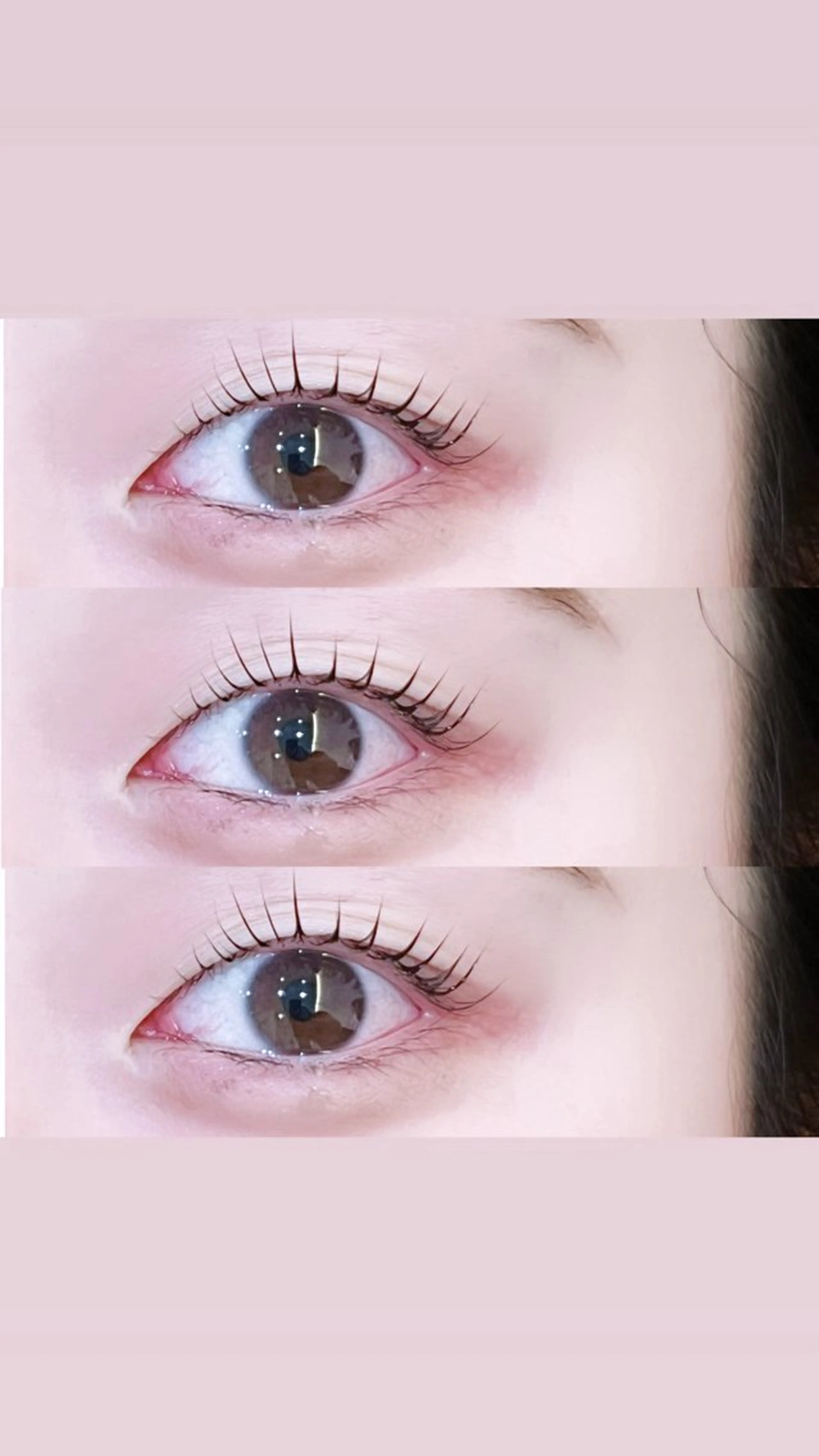 マツエク・マツパ 束感まつ毛 フラットラッシュ パリジェンヌラッシュリフト まつげパーマ 一重×まつ毛パーマ レイヤーカット┊ 透 明感カラー┊ YUIのヘアスタイル