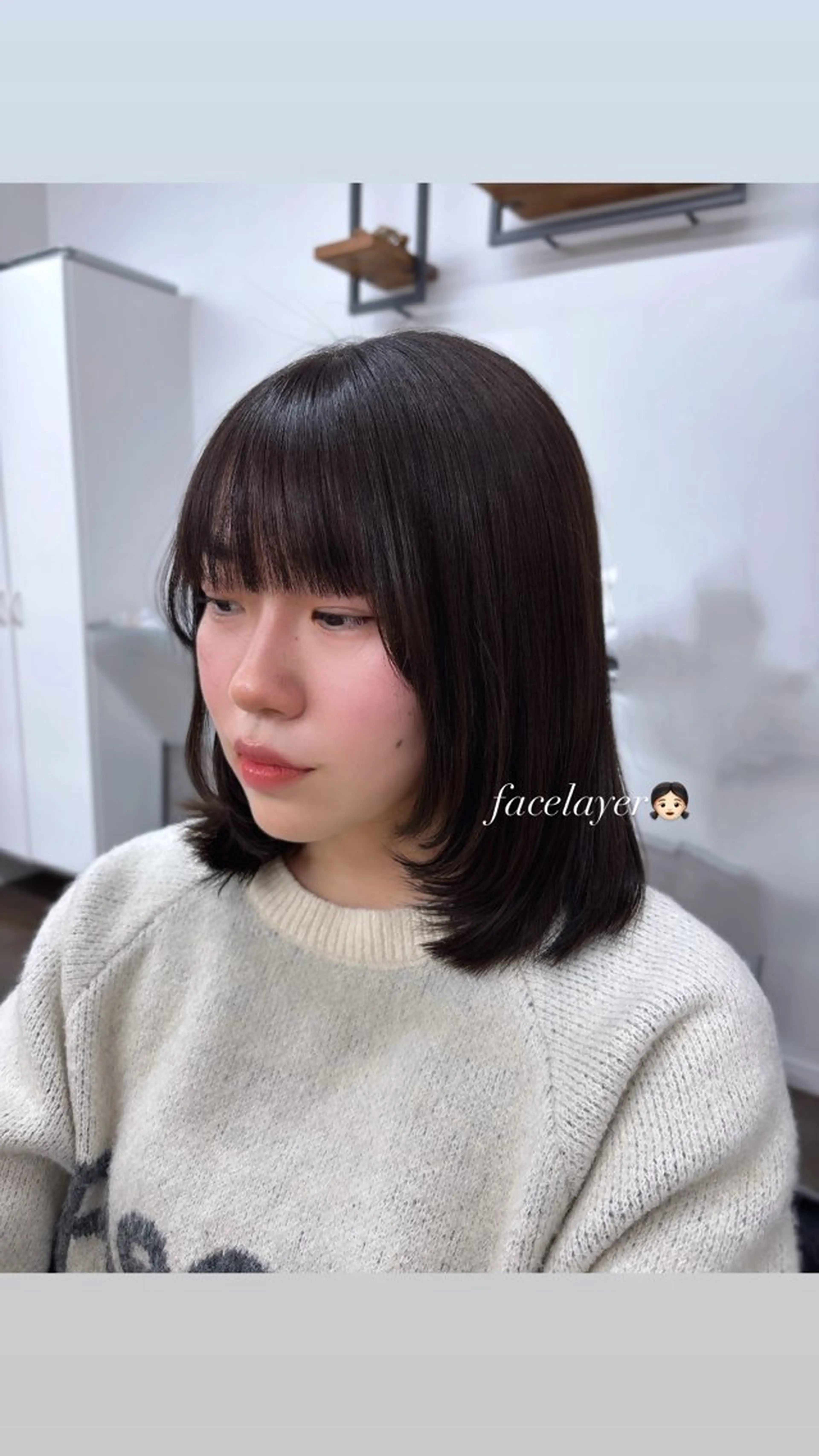 ショート ボブレイヤー ボブ 顔周りカット レイヤーカット 小顔カット かどたはるな レイヤー/パーマのヘアスタイル