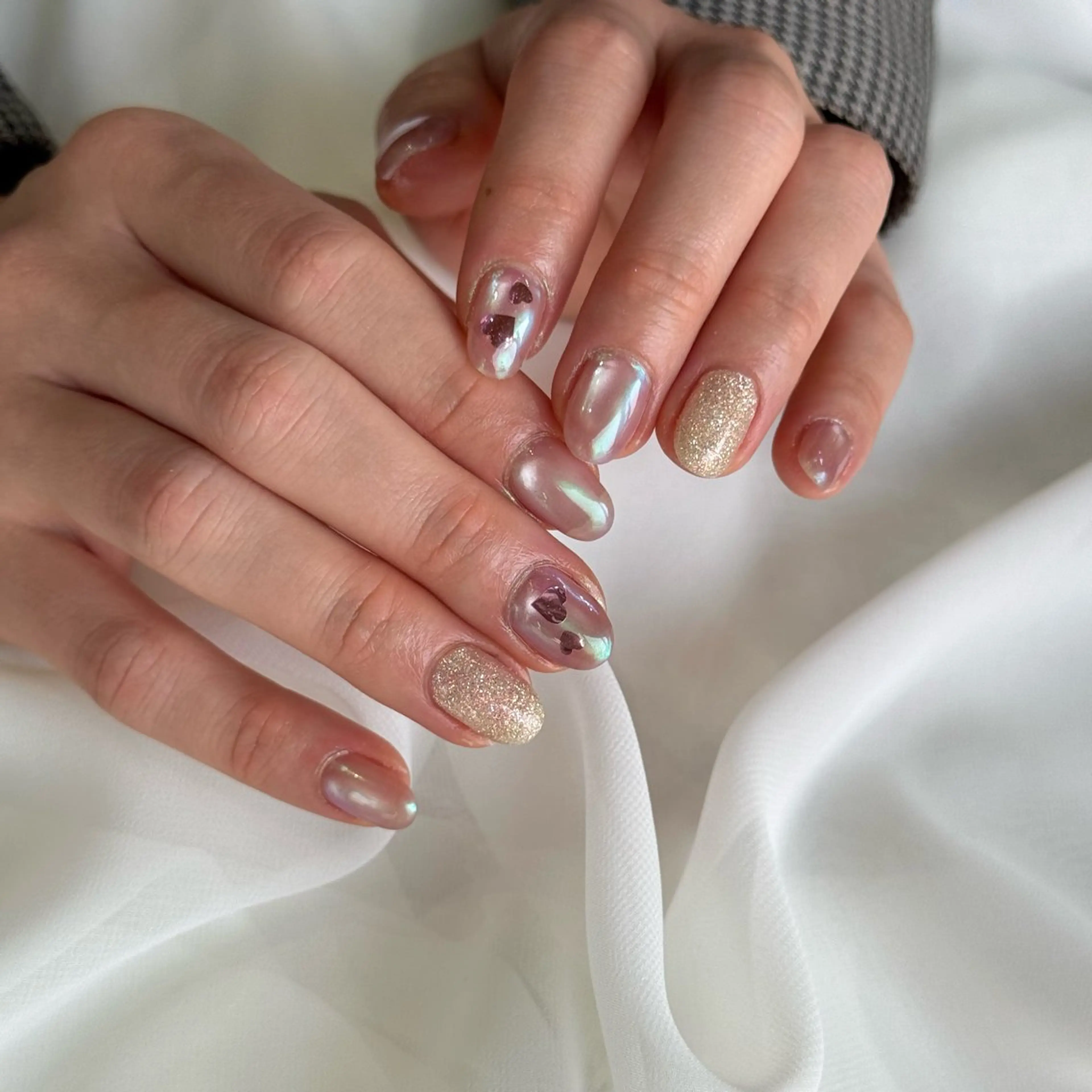 ネイル ラメ(グリッター) ハンドネイル HARUKA ネイリスト福岡/薬院のネイルデザイン