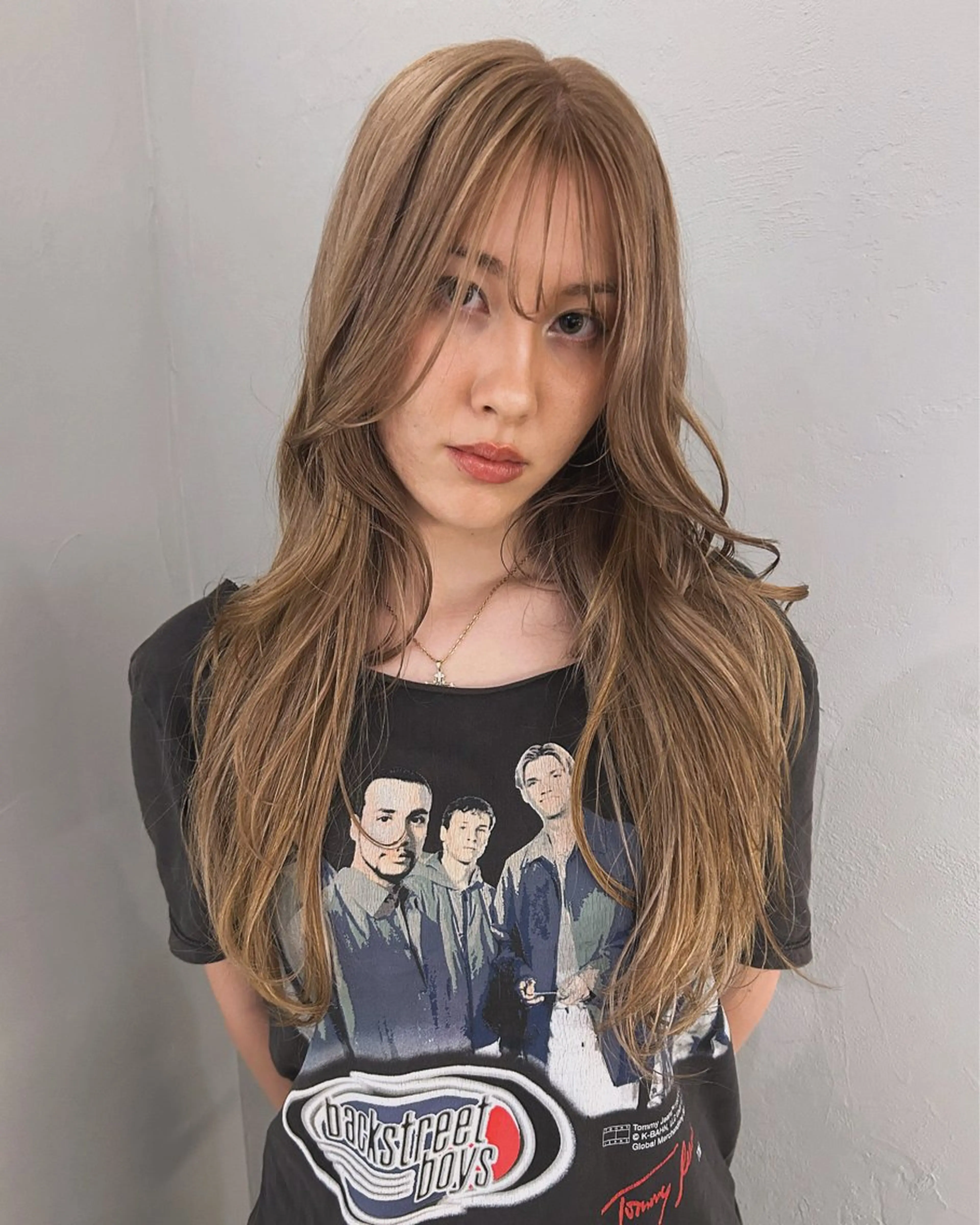 ロング カラー ケアパーマ/ケアブリ ーチdaisukeのヘアスタイル