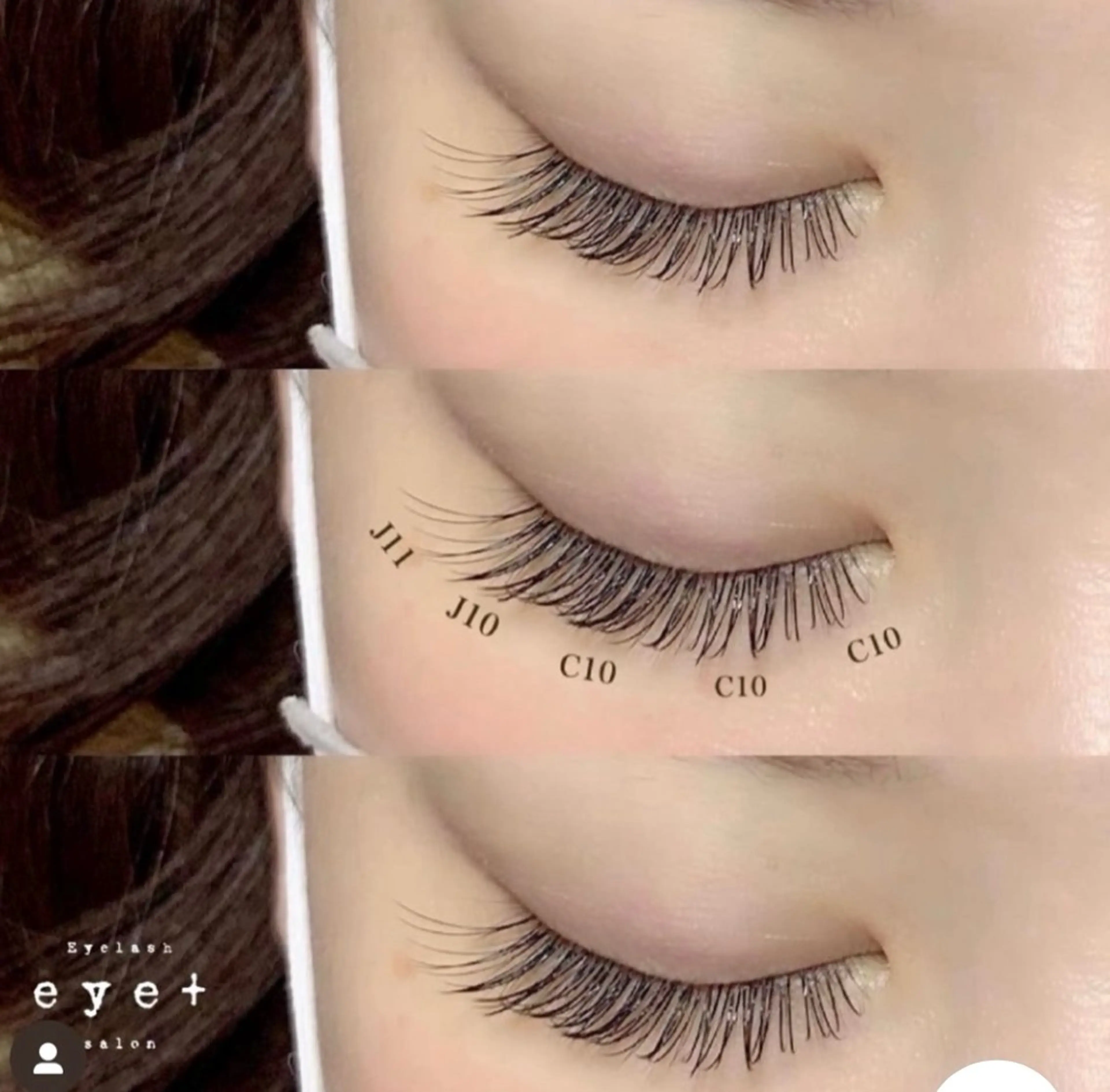 マツエク・マツパ eyeplus  sante所属・eye+ sante meiのマツエク・マツパデザイン