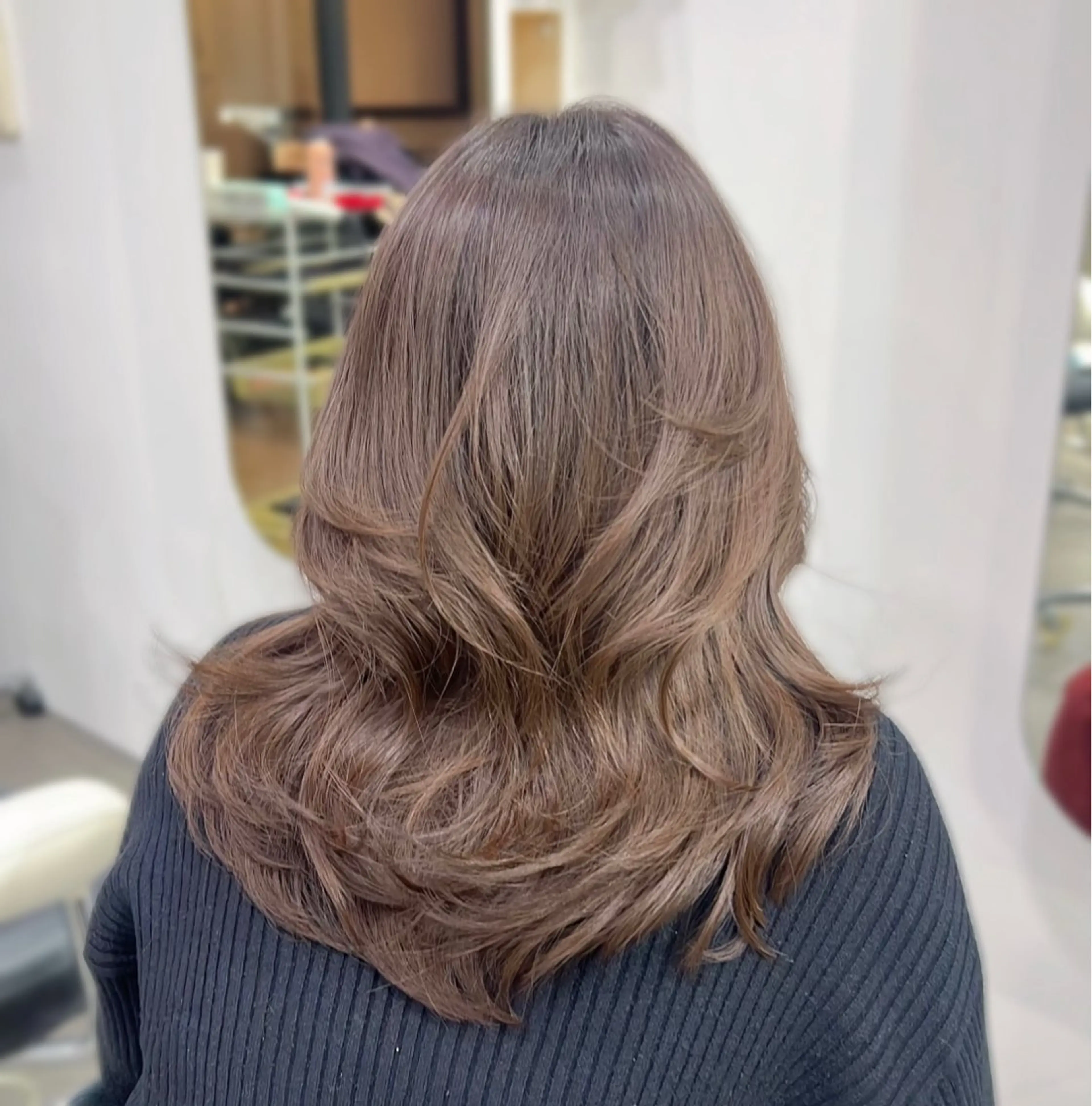 セミロング ヘアカラー in'dex hair 錦糸町店所属・SHUKA🎀/ 韓国風/カラーモデルのヘアスタイル