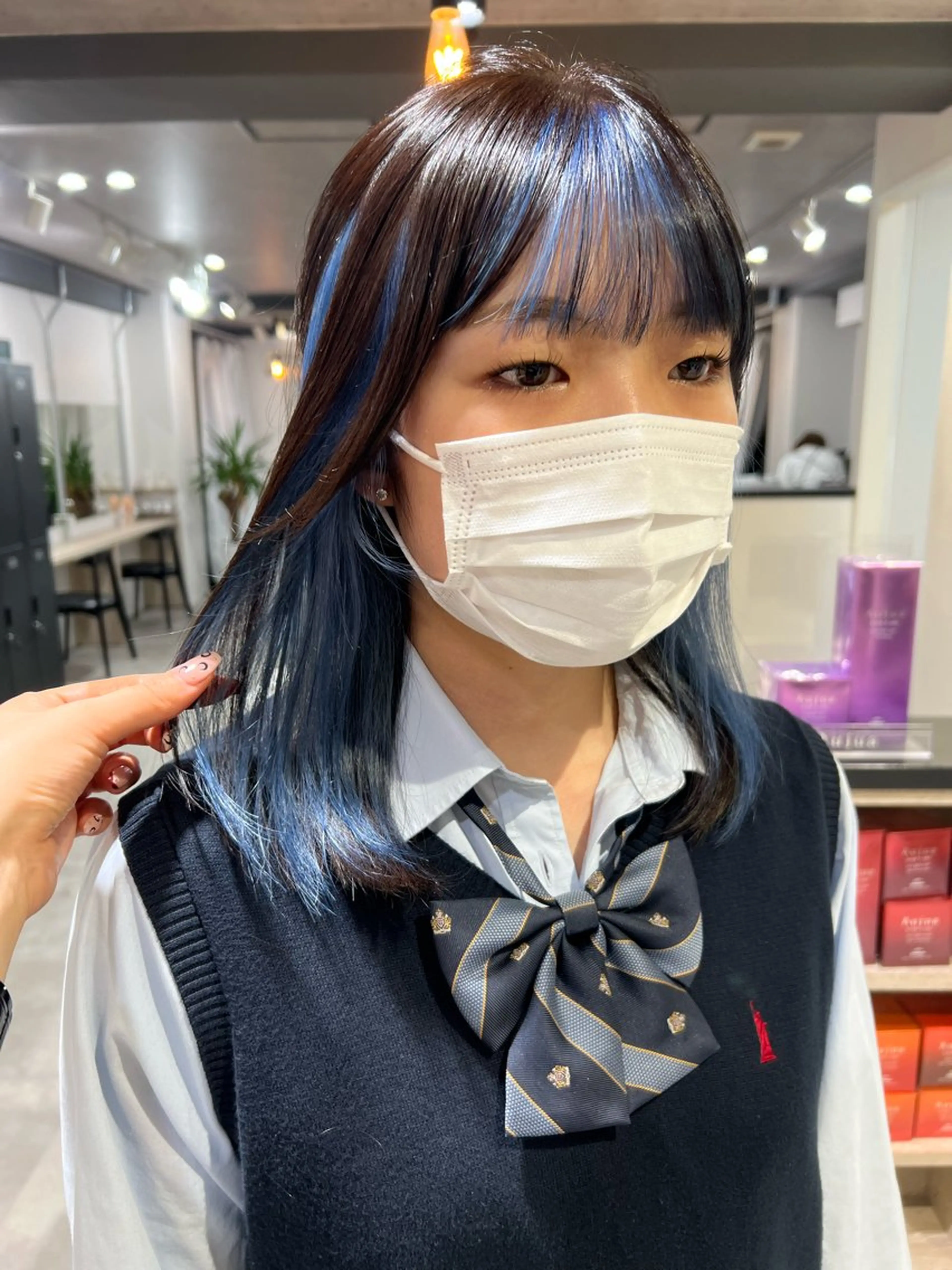 セミロング カラー カット ヘアカラー ダブルカラー🩰 CHIHIRO👒のヘアスタイル