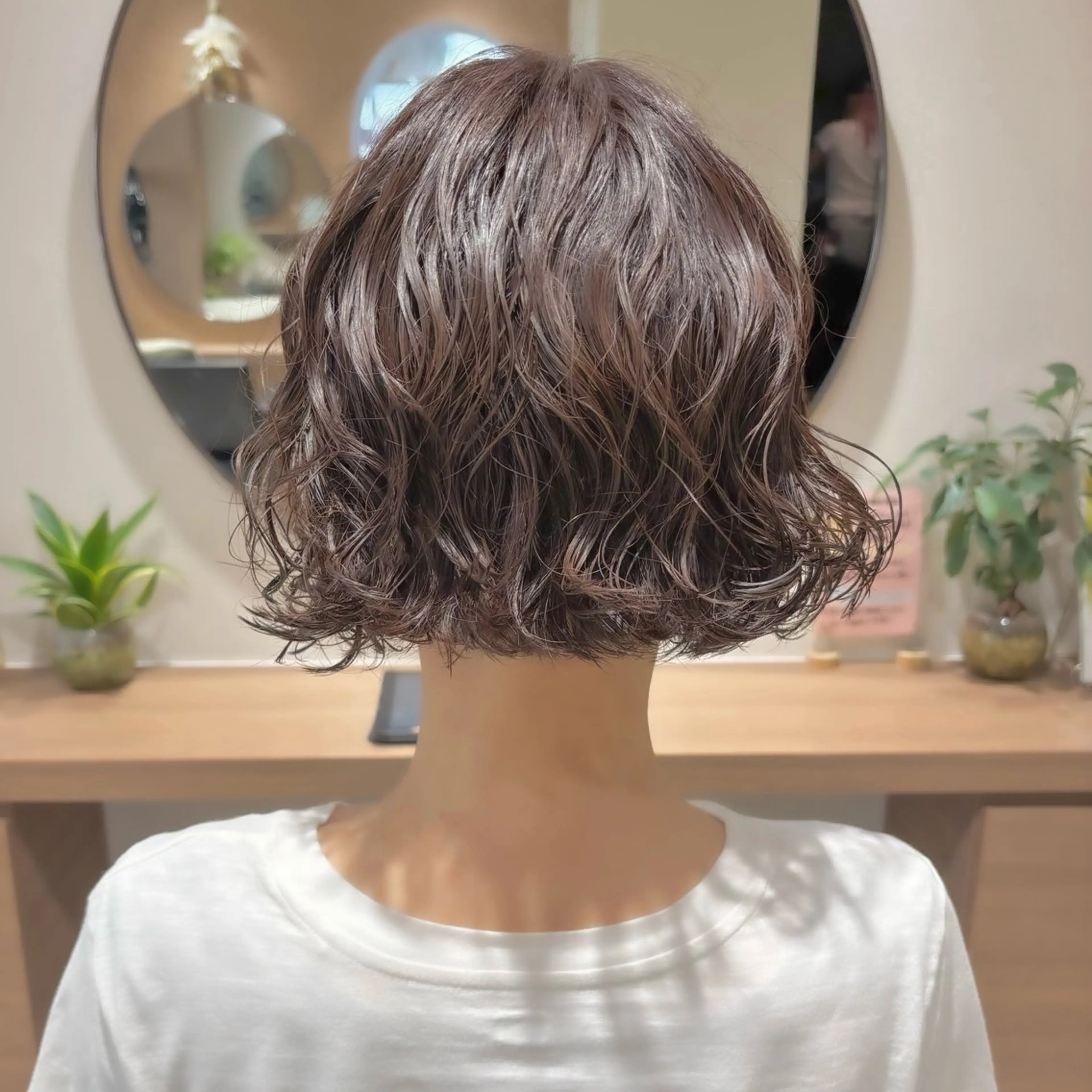 ミディアム パーマ カット パーマ AMI ウルフ/ショートのヘアスタイル