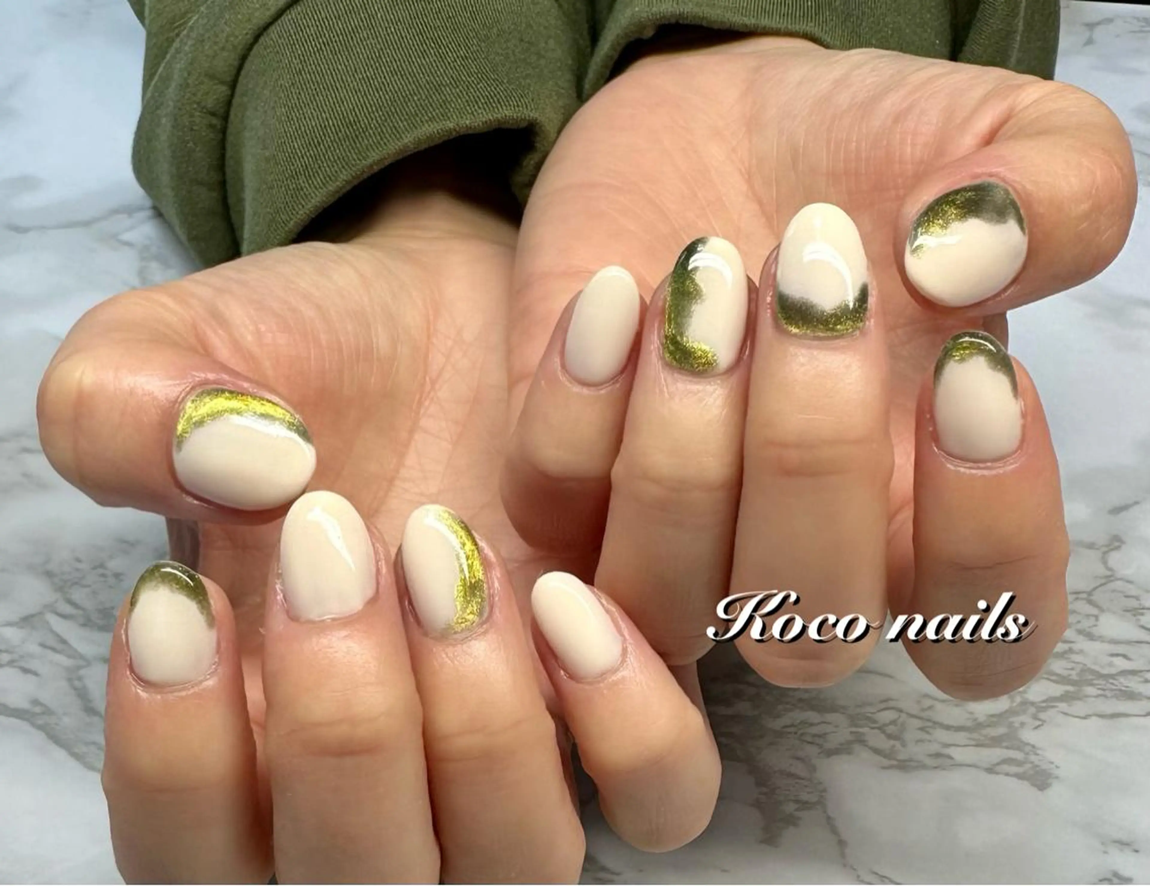 ネイル マグネットネイル ニュアンスネイル M.N_ nailのネイルデザイン
