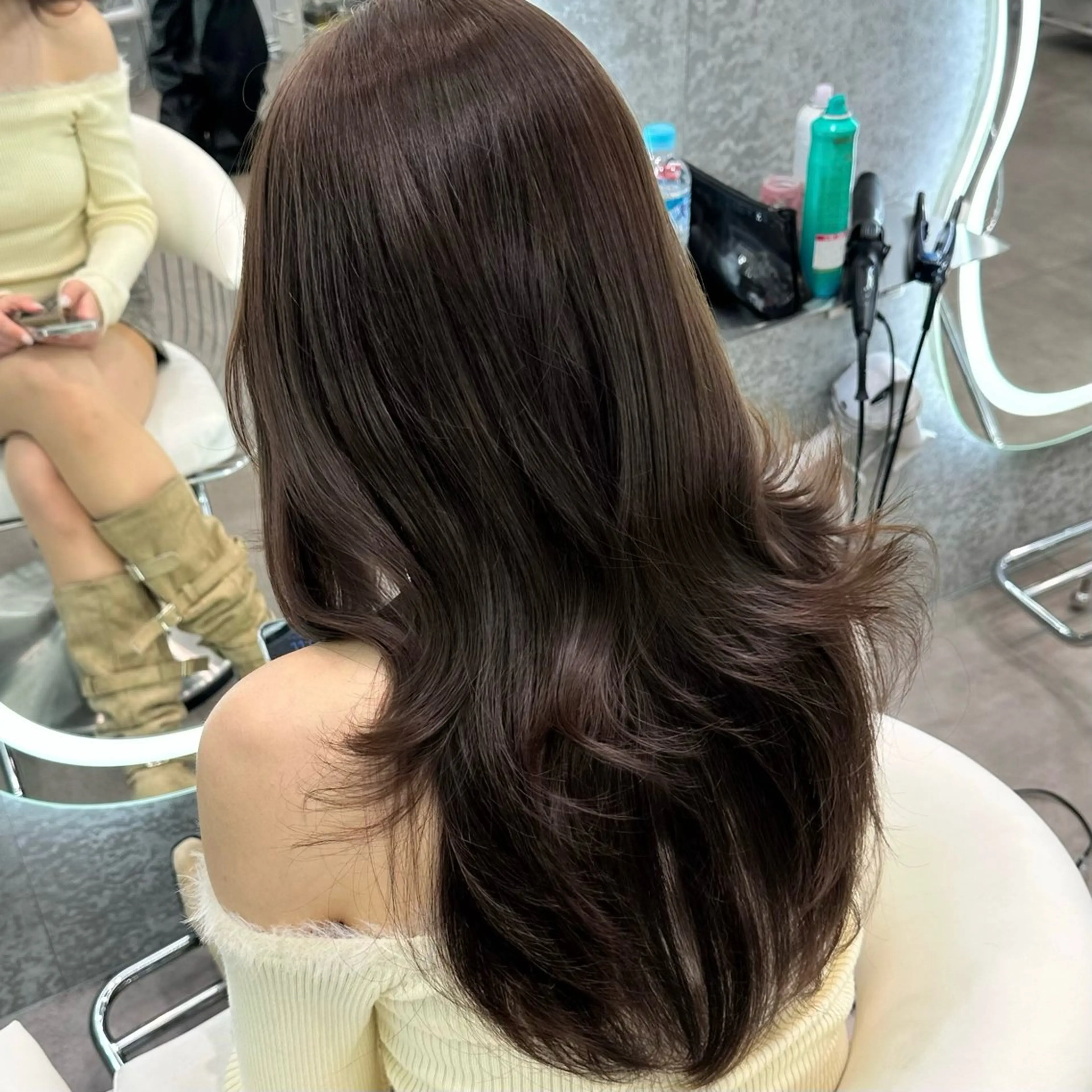 ロング カット ヘアカラー トリートメント ブリーチなしW🎀 髪質改善／はのんのヘアスタイル