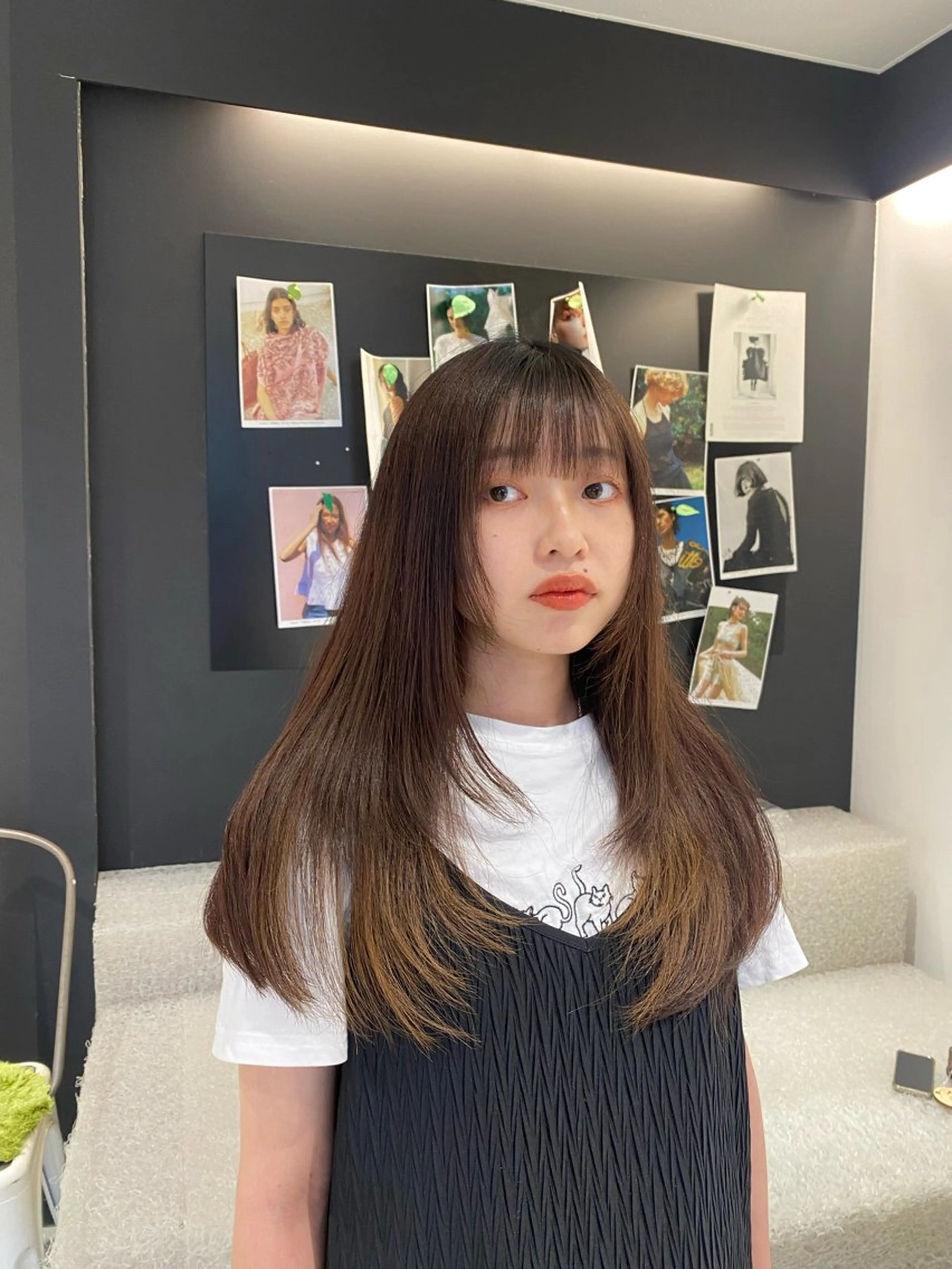 ロング 顔まわりレイヤー 顔周りカット レイヤーカット 🌈メンズトレンド支 持率No.1/蓮🌈のヘアスタイル