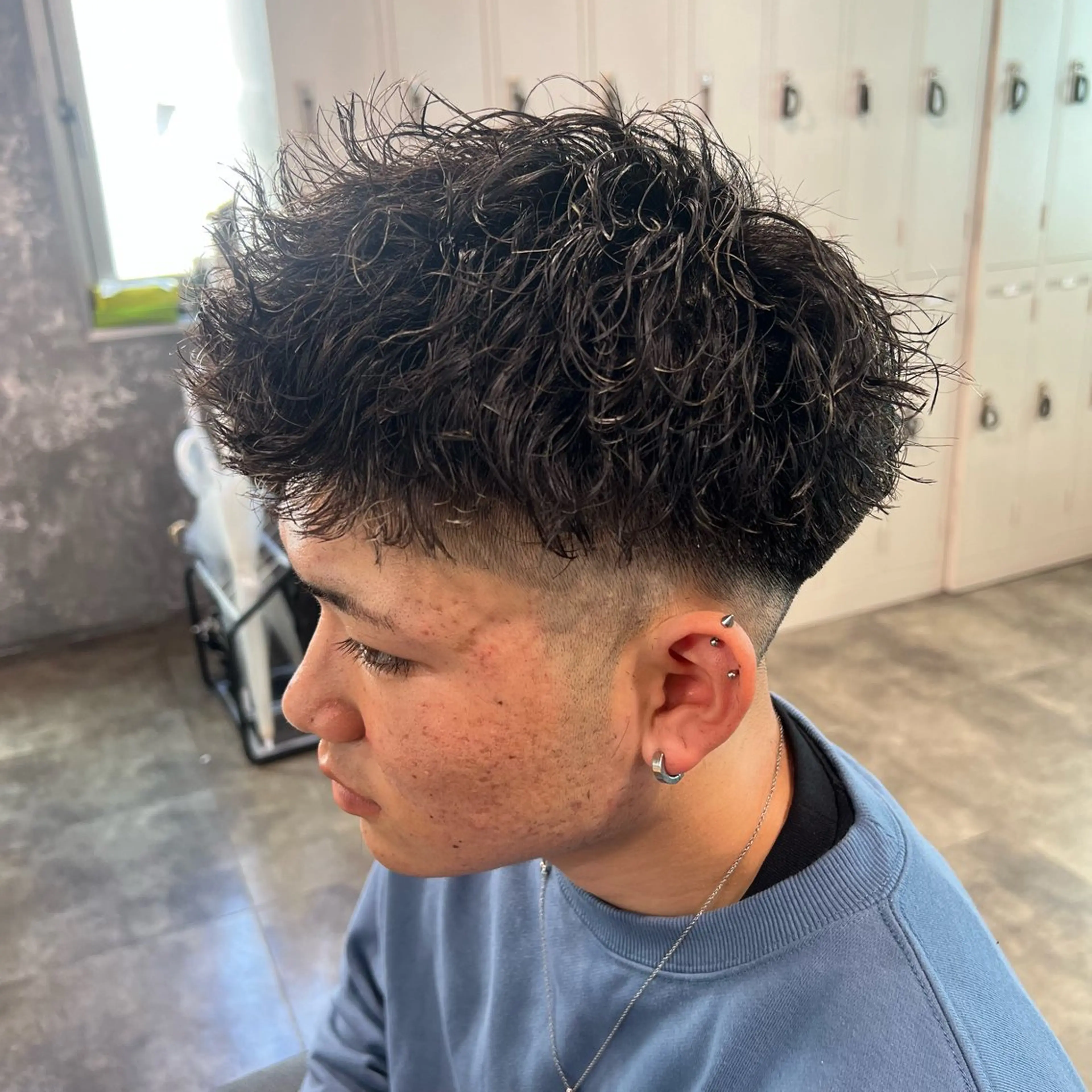 ショート カラー パーマ ヘアアレンジ メンズ キッズ 🔷横浜1のパーマ 職人🔷将太郎のヘアスタイル