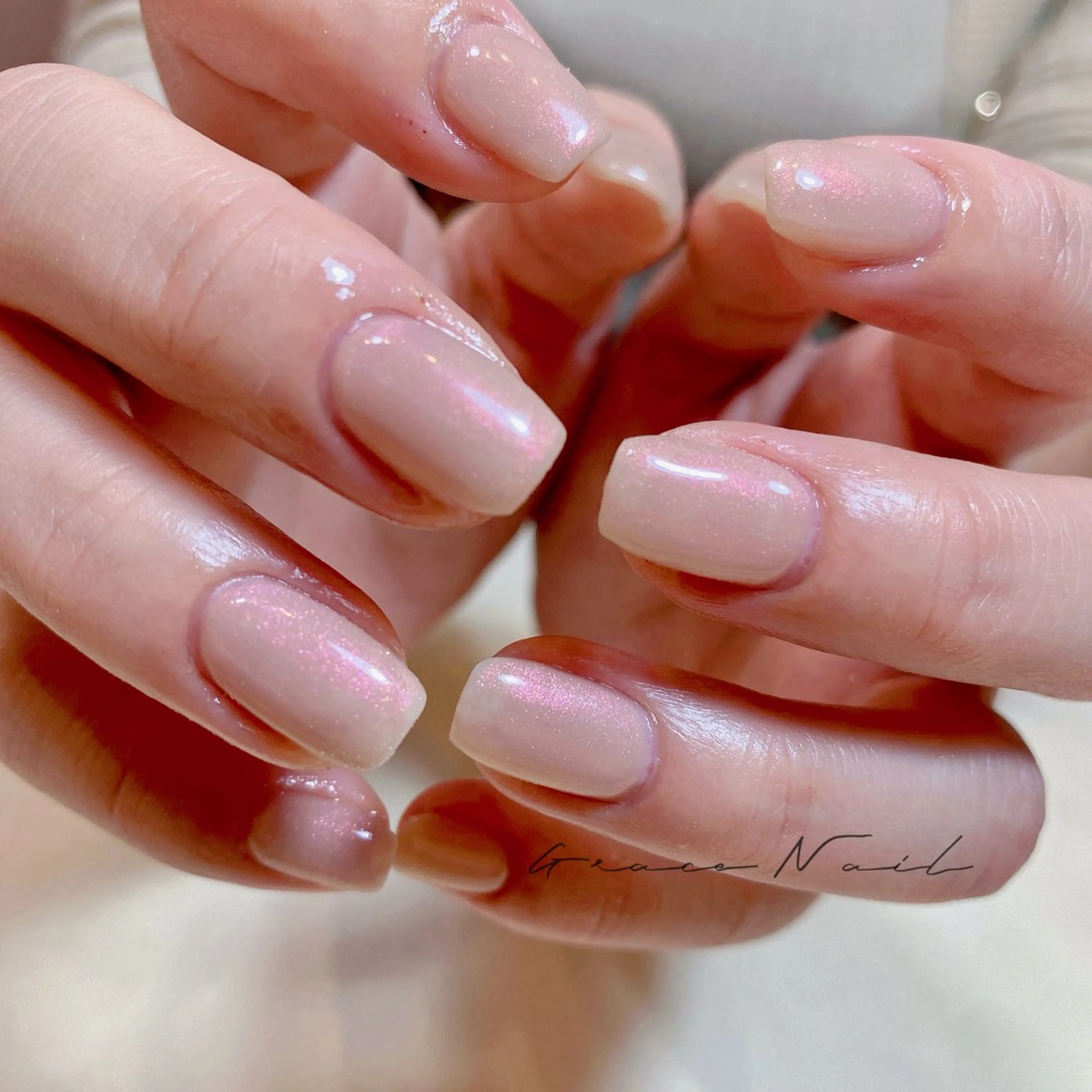 オフあり方🌸ワンカラー2色OK (6個ストーンサービス )✨or✨ラメグラテンション『パラジェル追加500💅🏻』の写真