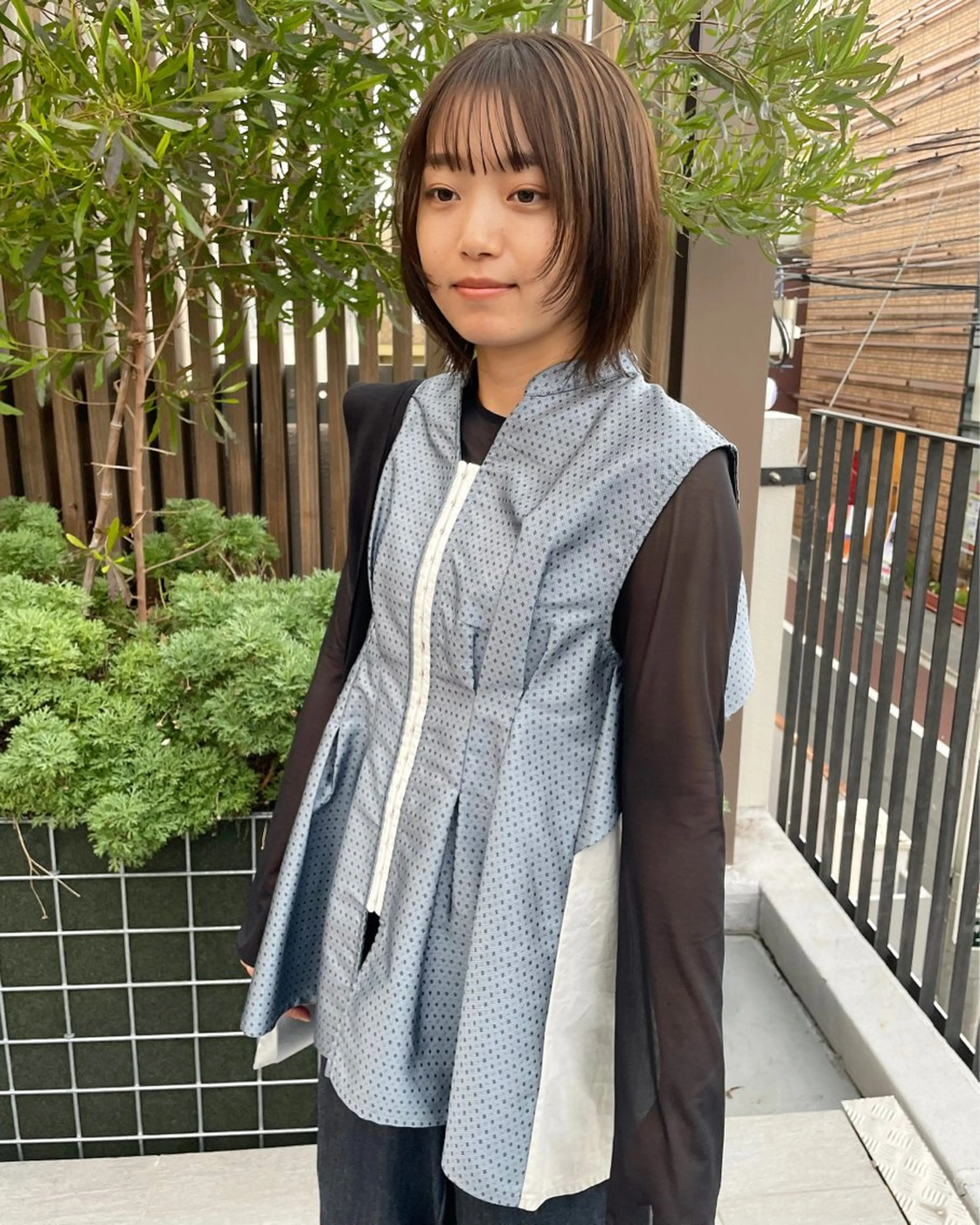 ミディアム カラー ボブ ウルフカット カット ヘアカラー iet.所属・ウルフ/ボブ/耳ツボ ジュエリー◎ricoのヘアスタイル