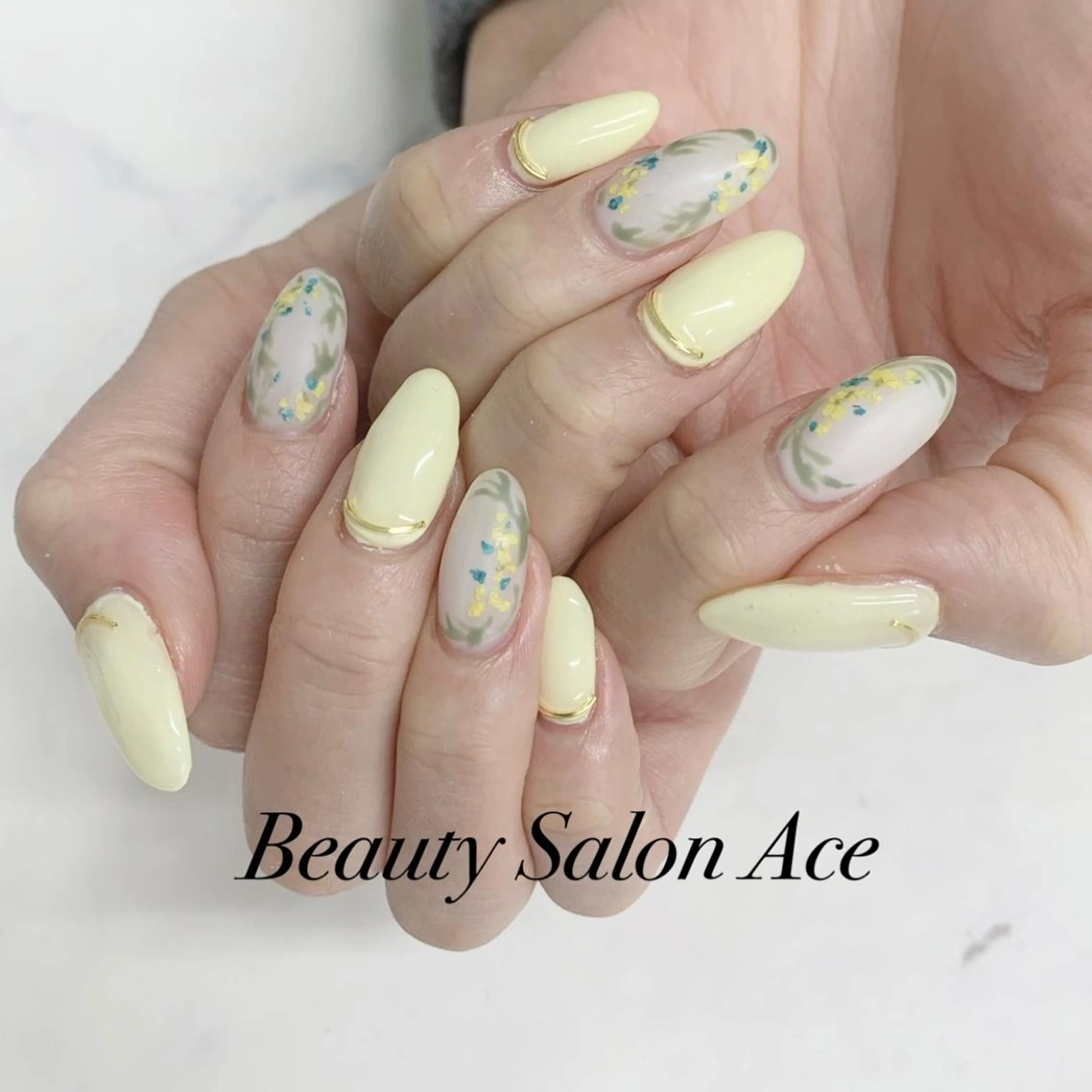 ネイル メンズネイル 春ネイル ハンドネイル ハンドケア Beauty Salon Ace（ネイルサロン　エース）所属・池袋フィルイン Ace♡長さだしのネイルデザイン