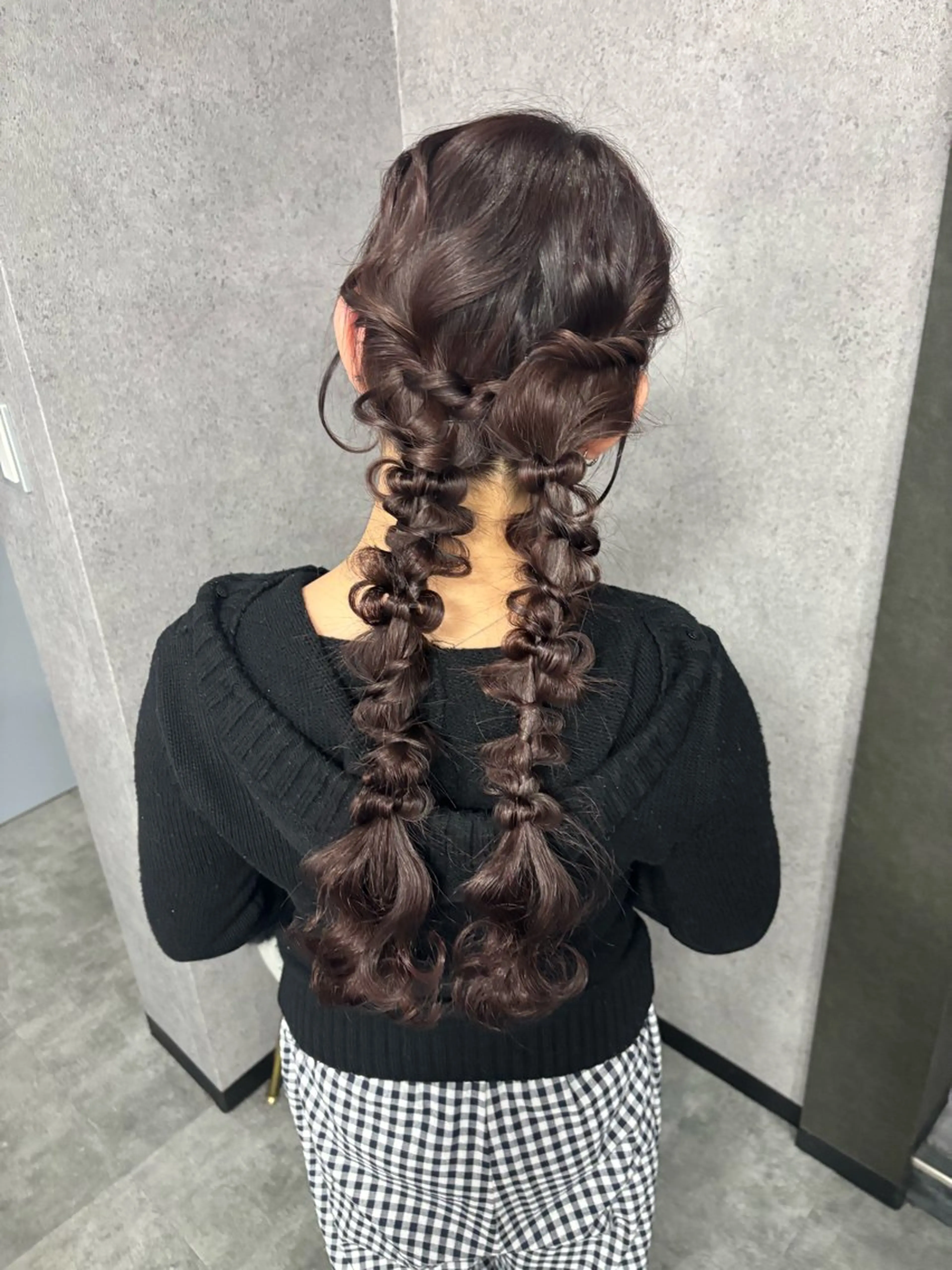 ロング ヘアアレンジ ヘアセット TIGRE大名所属・森岡 紗羽のヘアスタイル