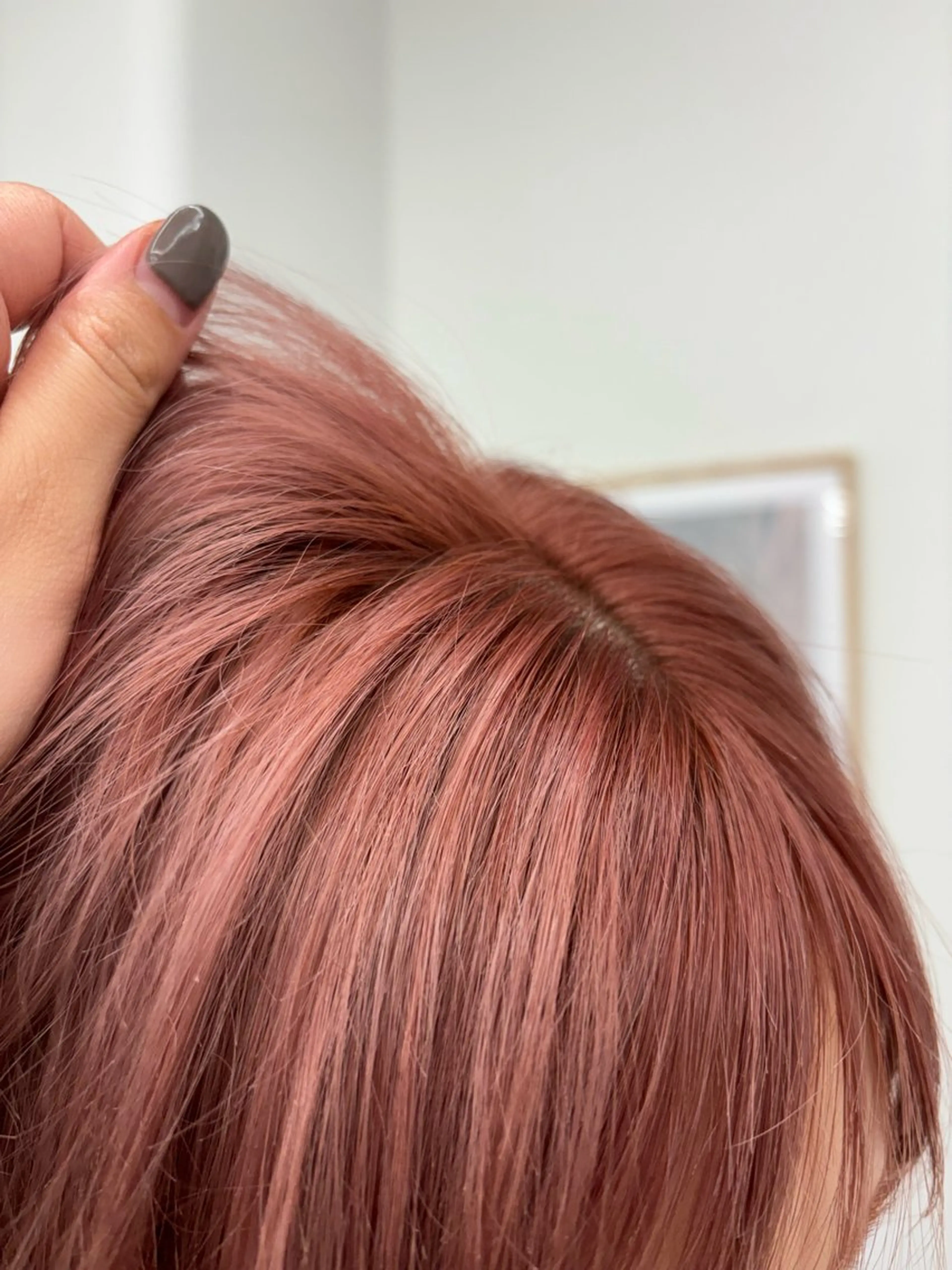 セミロング リン🔔ボブ cut ベージュカラー🤎のヘアスタイル