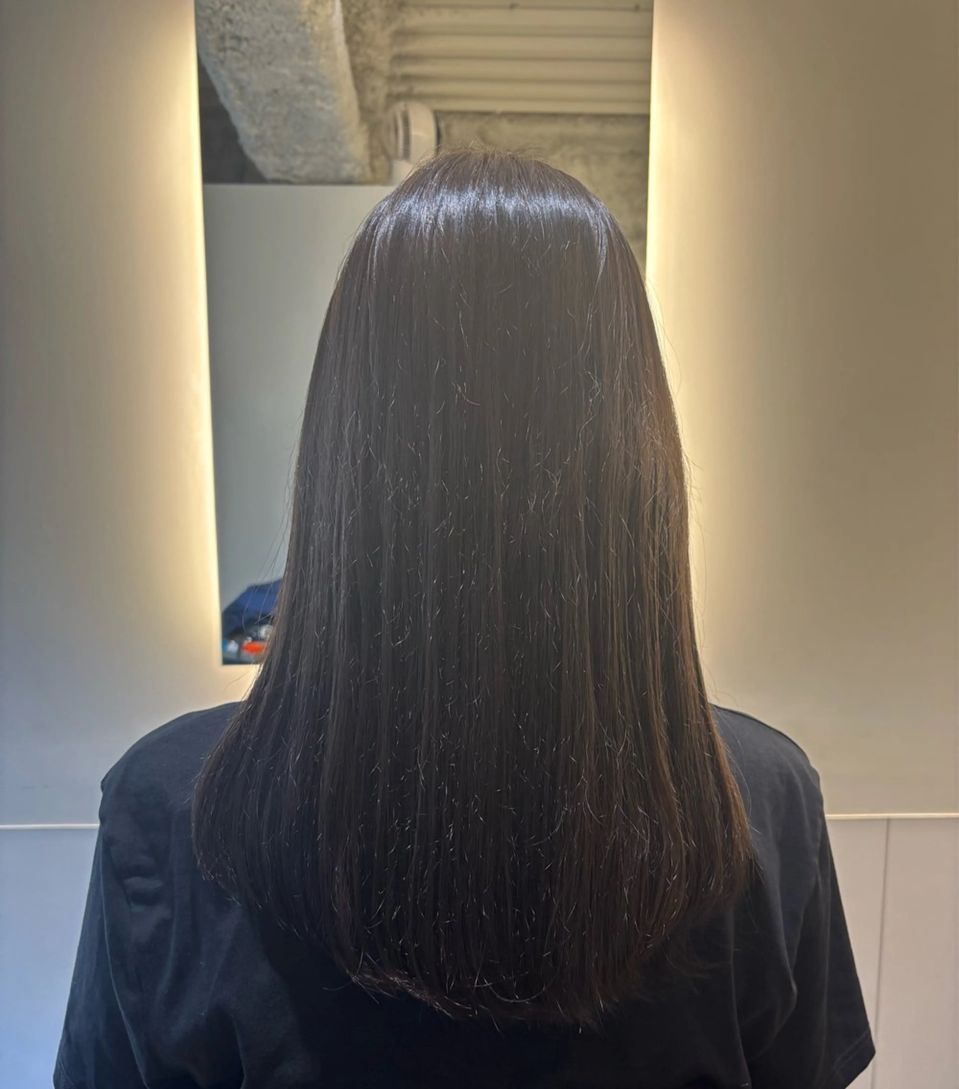 ロング カラー ヘアカラー トリートメント あずま みはなのヘアスタイル