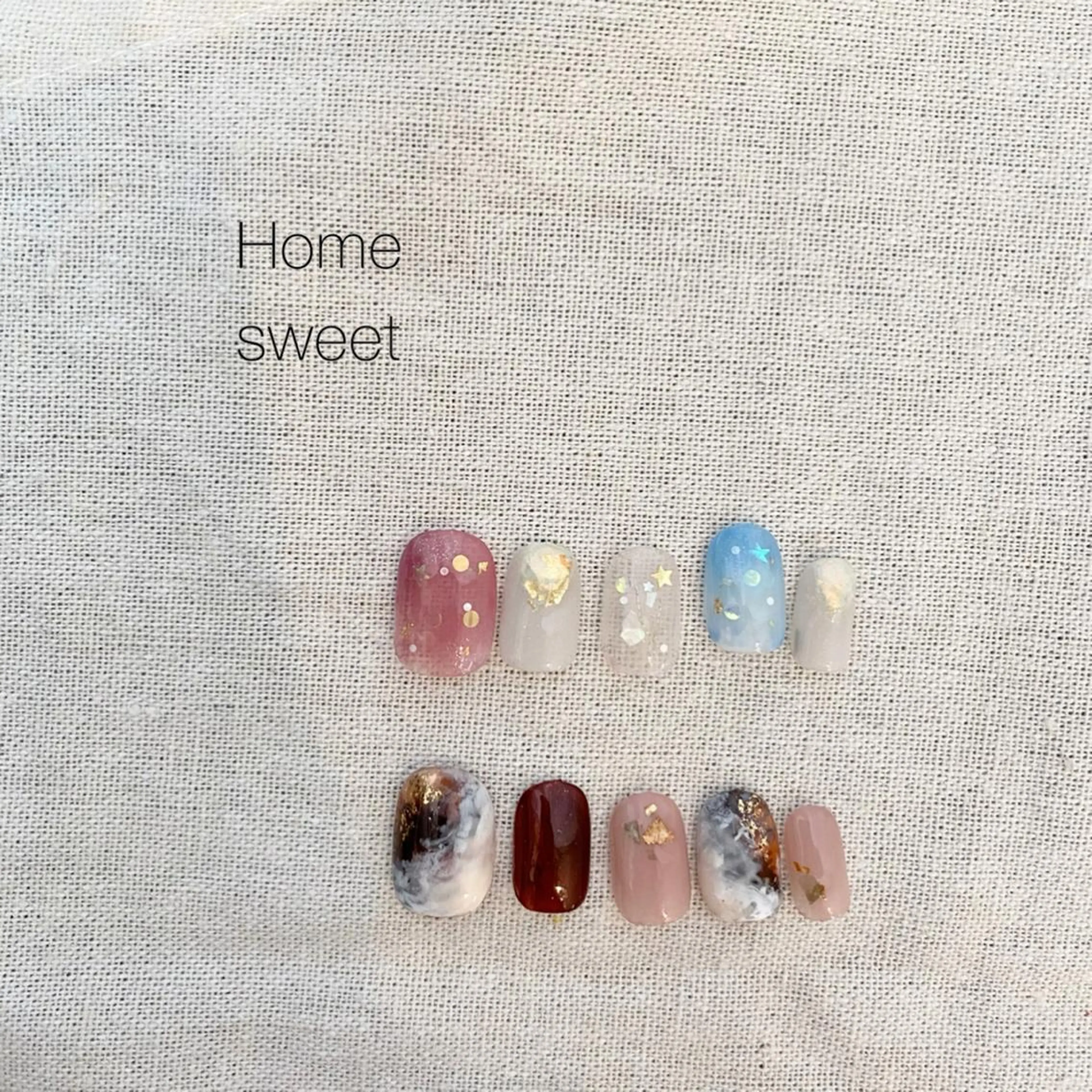 ネイル ショートネイル. Home sweetのネイルデザイン