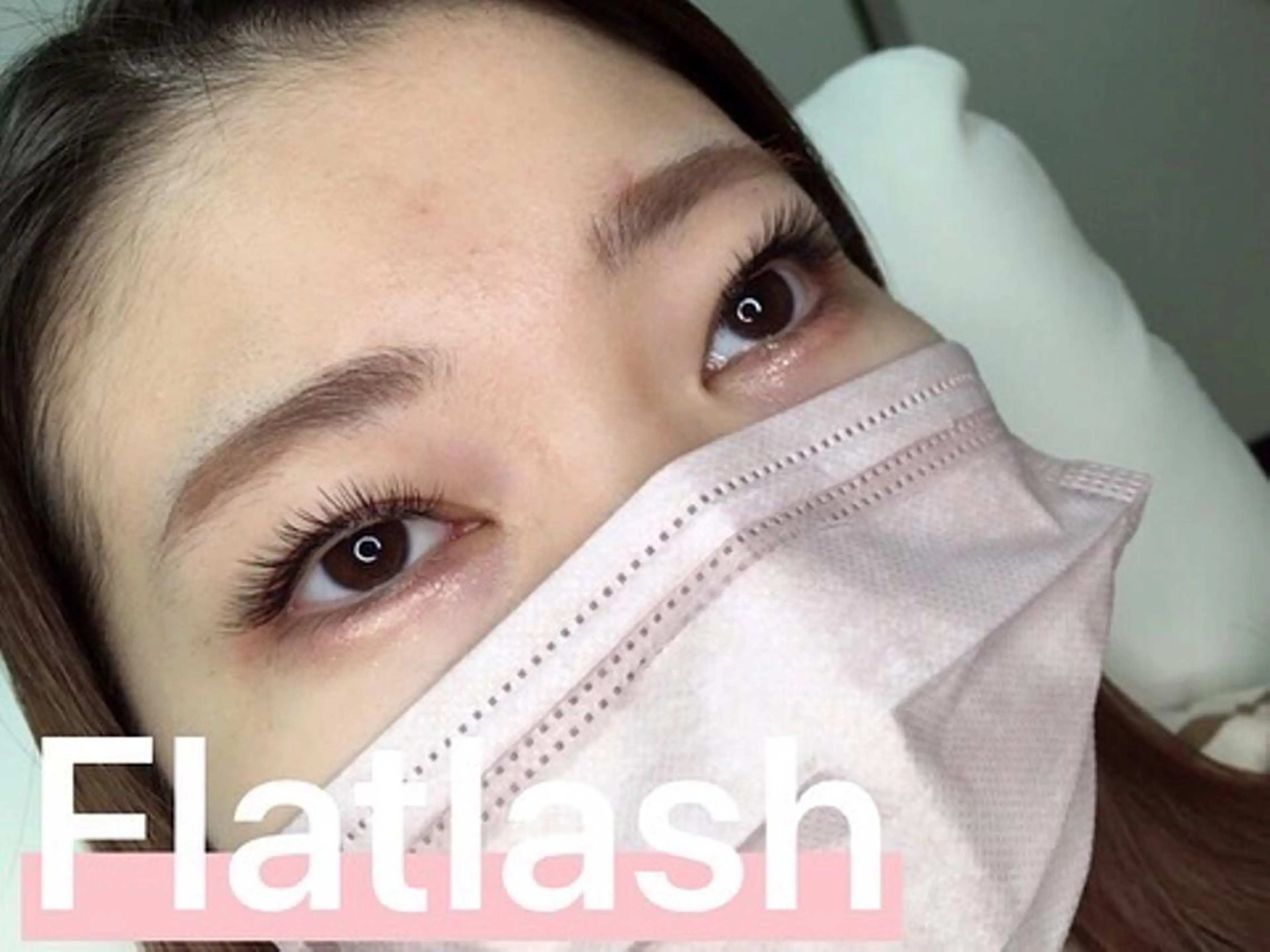 マツエク・マツパ Cカール フラットラッシュ マツエク L'abeille YUKIのマツエク・マツパデザイン