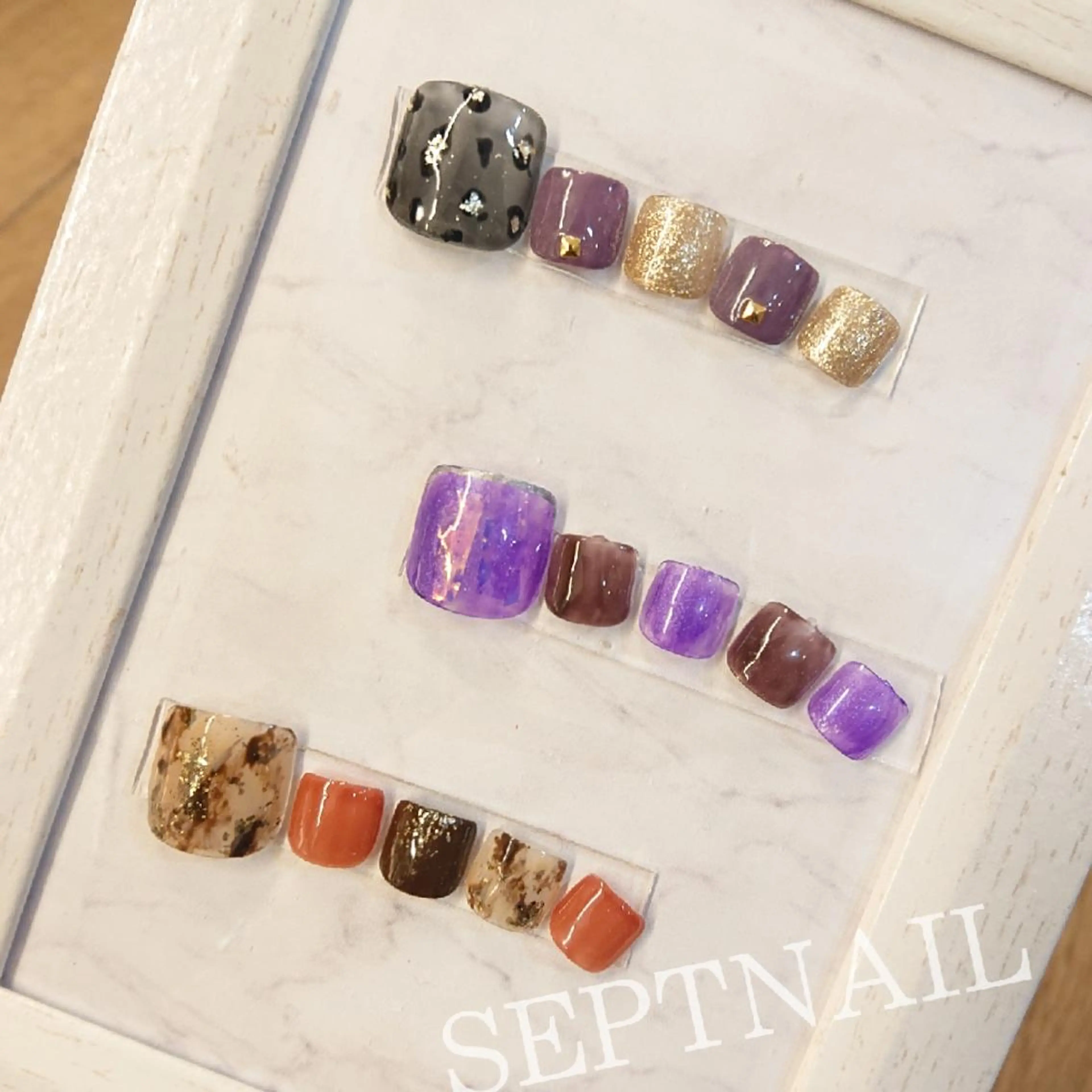ネイル フットネイル SEPTNAIL 中澤のネイルデザイン