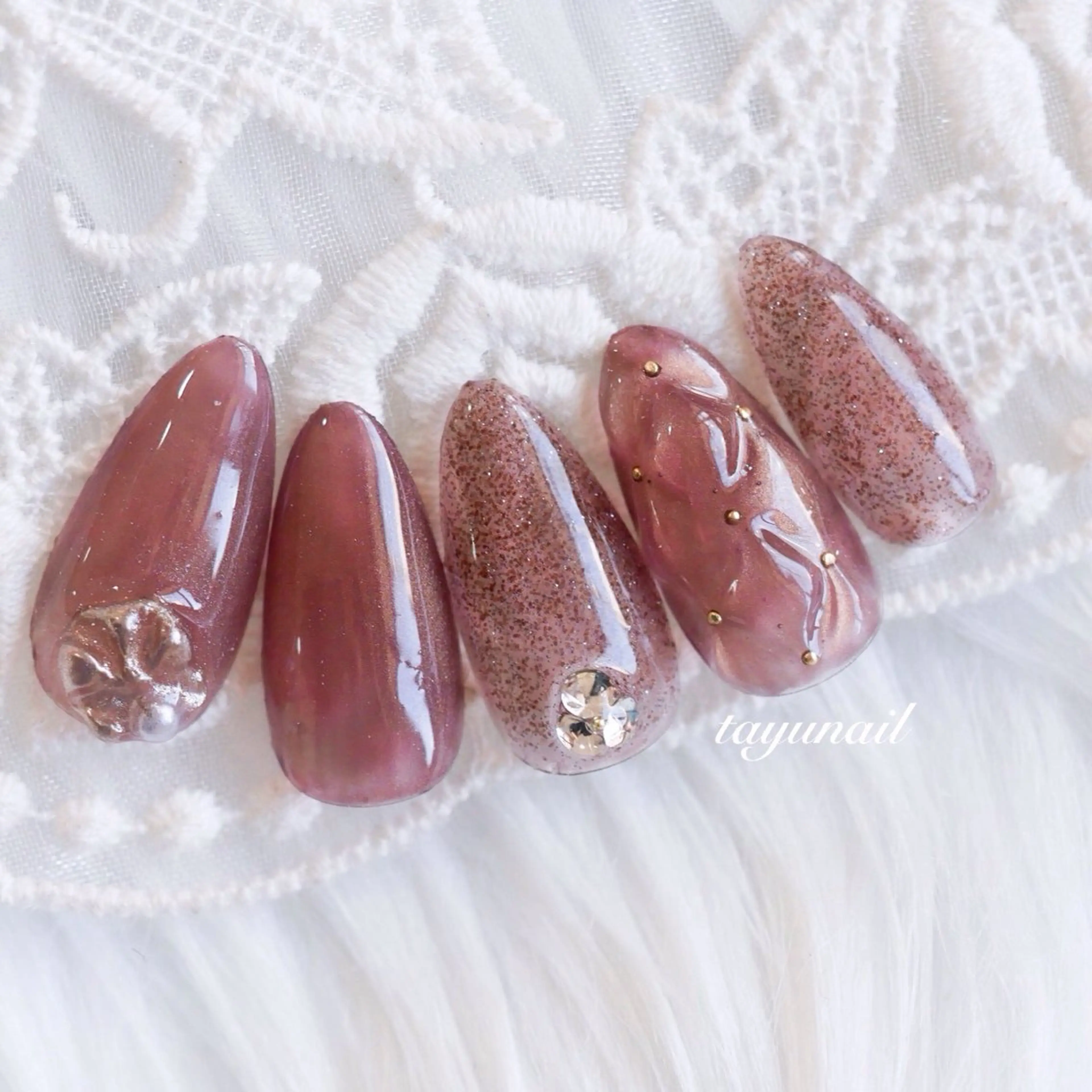 ネイル アートネイル ジェルネイル パラジェル ネイルサロン・ネイルスクール　たゆnail所属・ネイルサロン 【たゆnail】のネイルデザイン