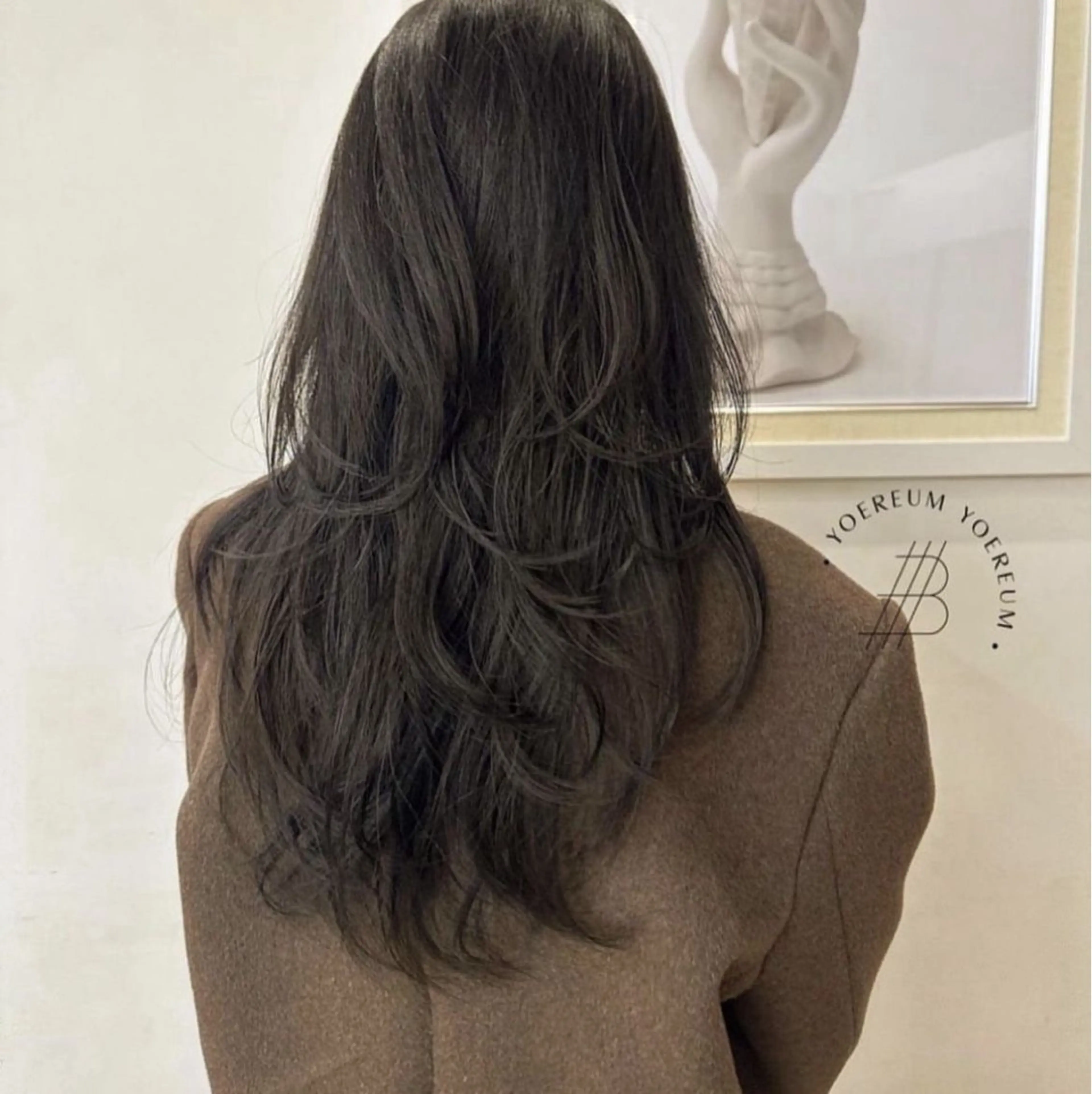 ロング パーマ 韓国式レイヤー パーマ🇰🇷のヘアスタイル