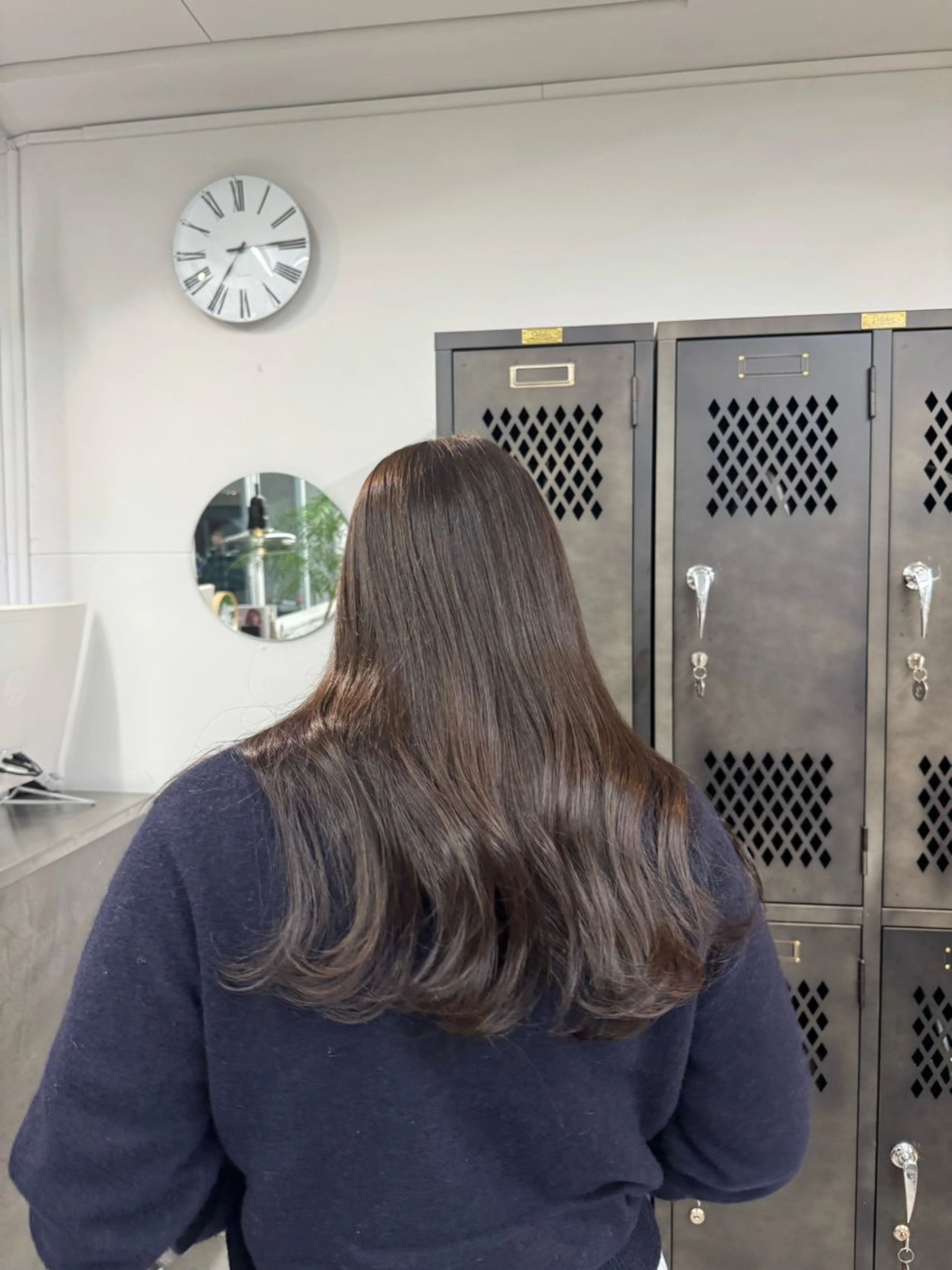 ロング カット ヘアカラー トリートメント INORI /フェイスレイヤーのヘアスタイル