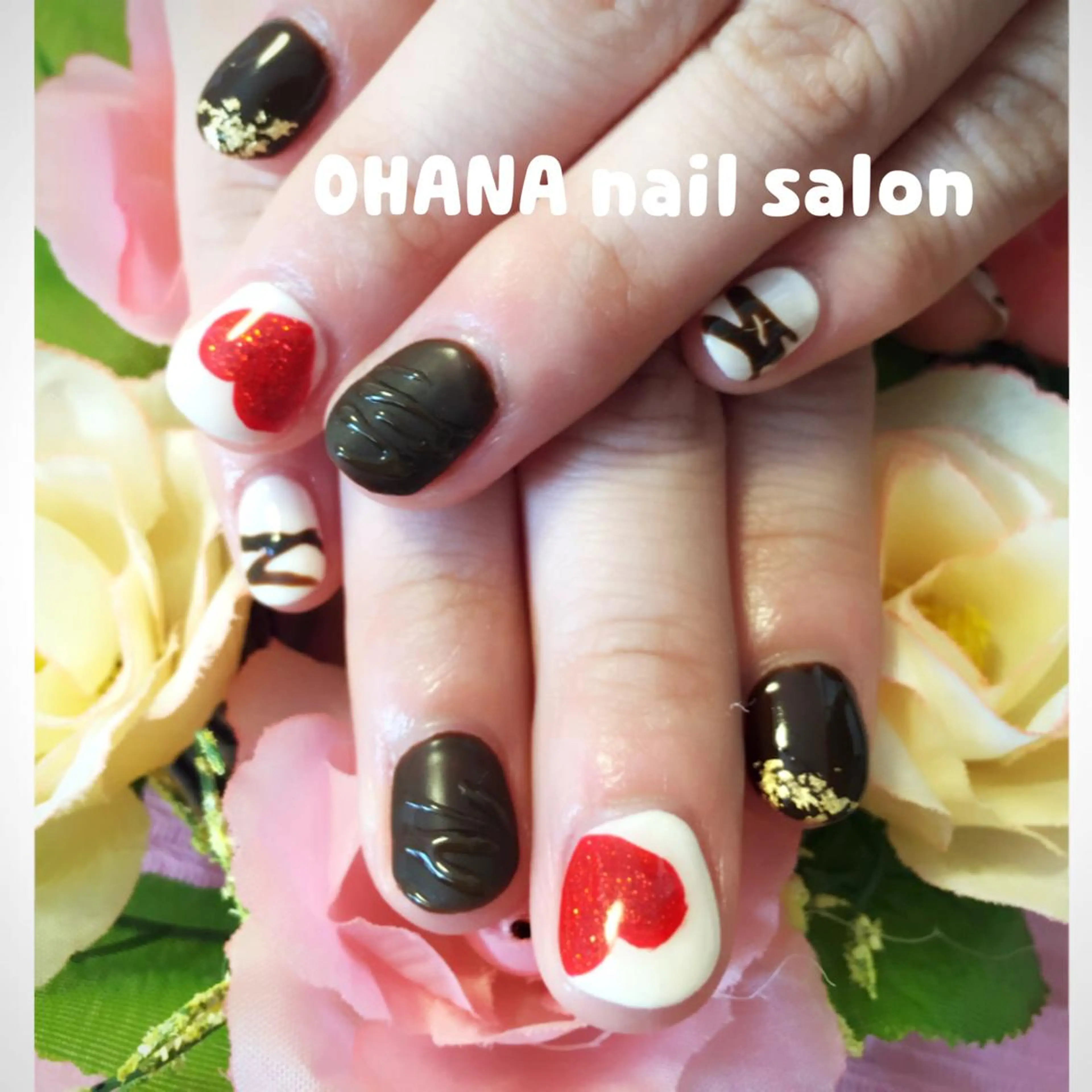 ネイル ジェルネイル バレンタイン 那覇🏝️台湾人 ネイリストSHIUのネイルデザイン