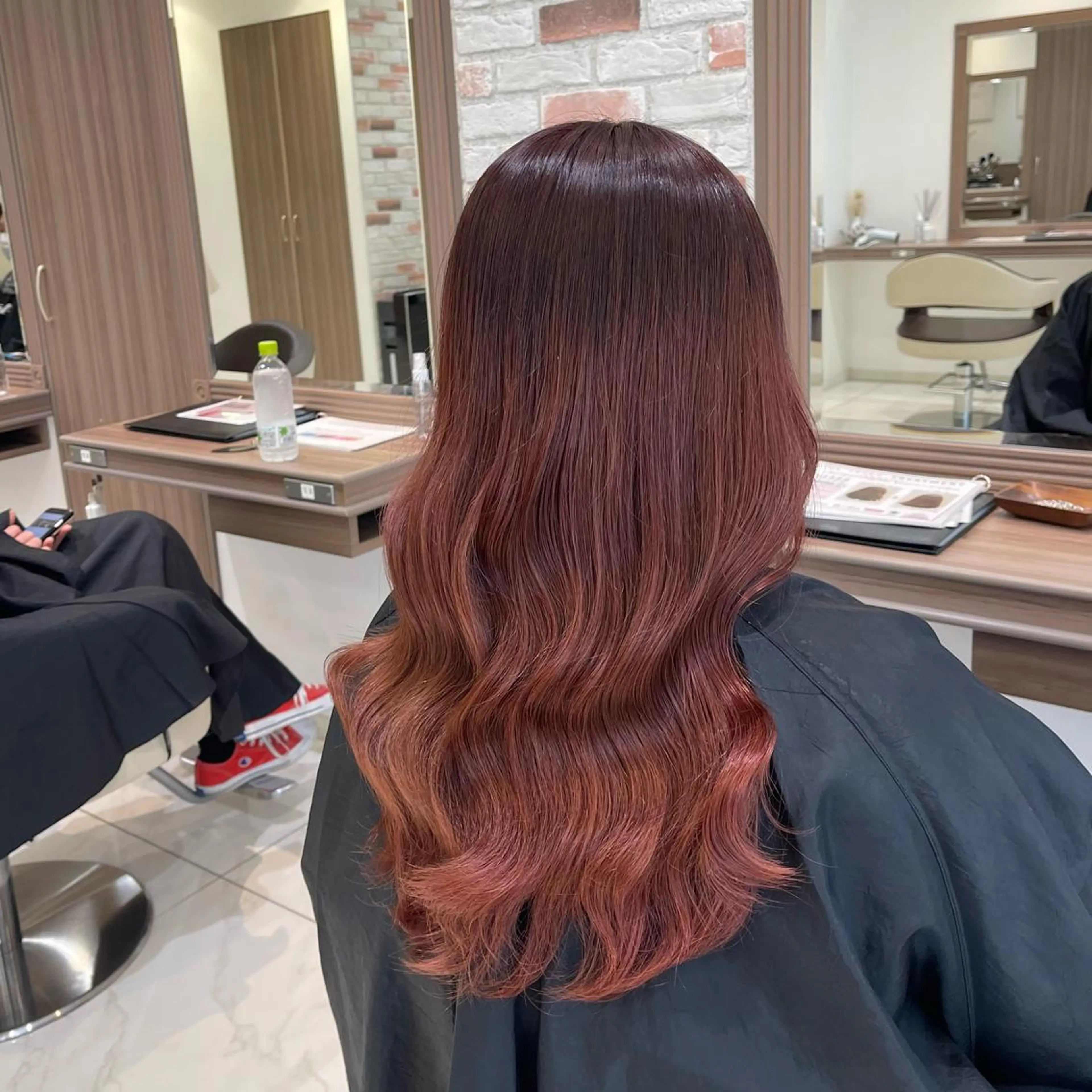 ロング カラー ブリーチ ブリーチなしカラー ヘアカラー 𓍯暖色/韓国風 田中沙羅‎𓍯のヘアスタイル