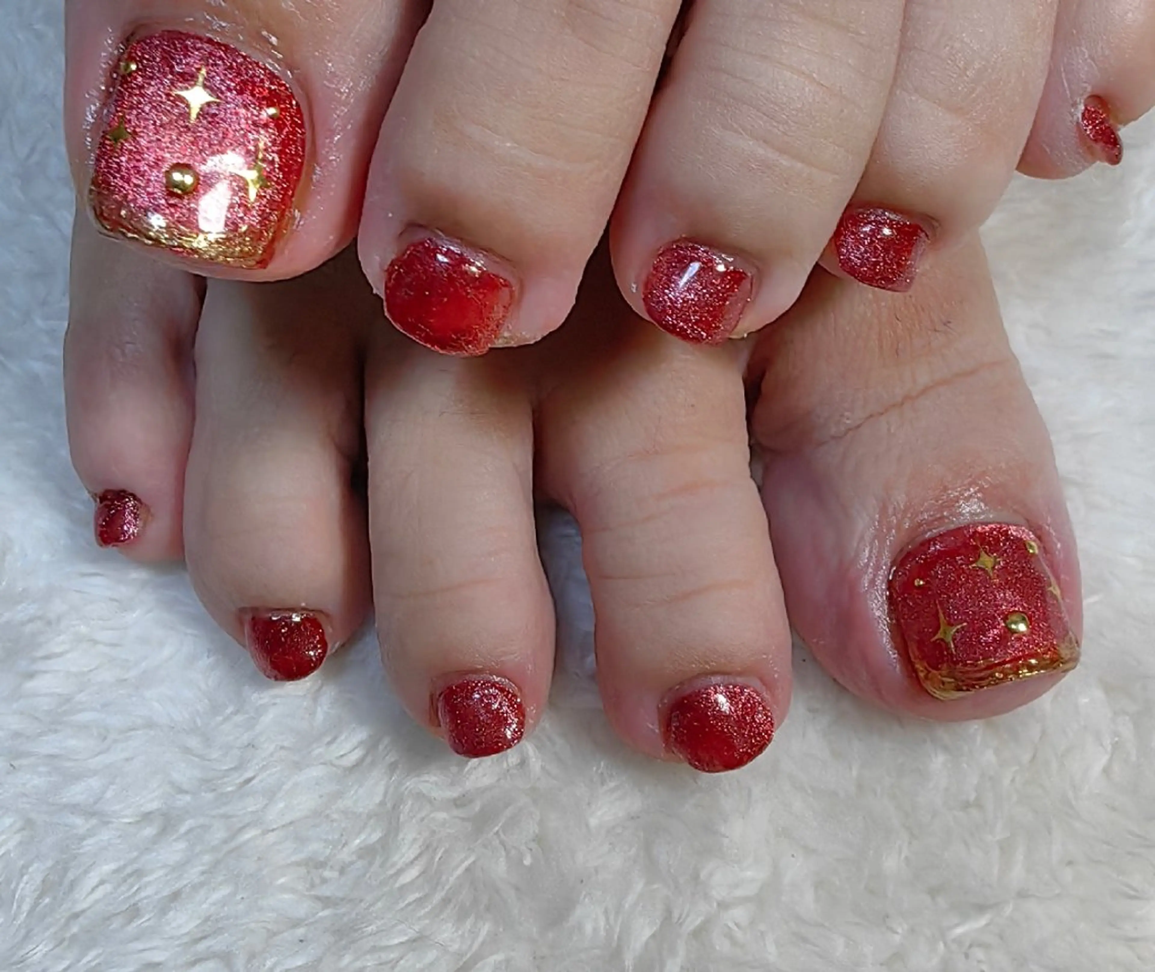 ネイル マグネットネイル フットネイル reve あやののネイルデザイン