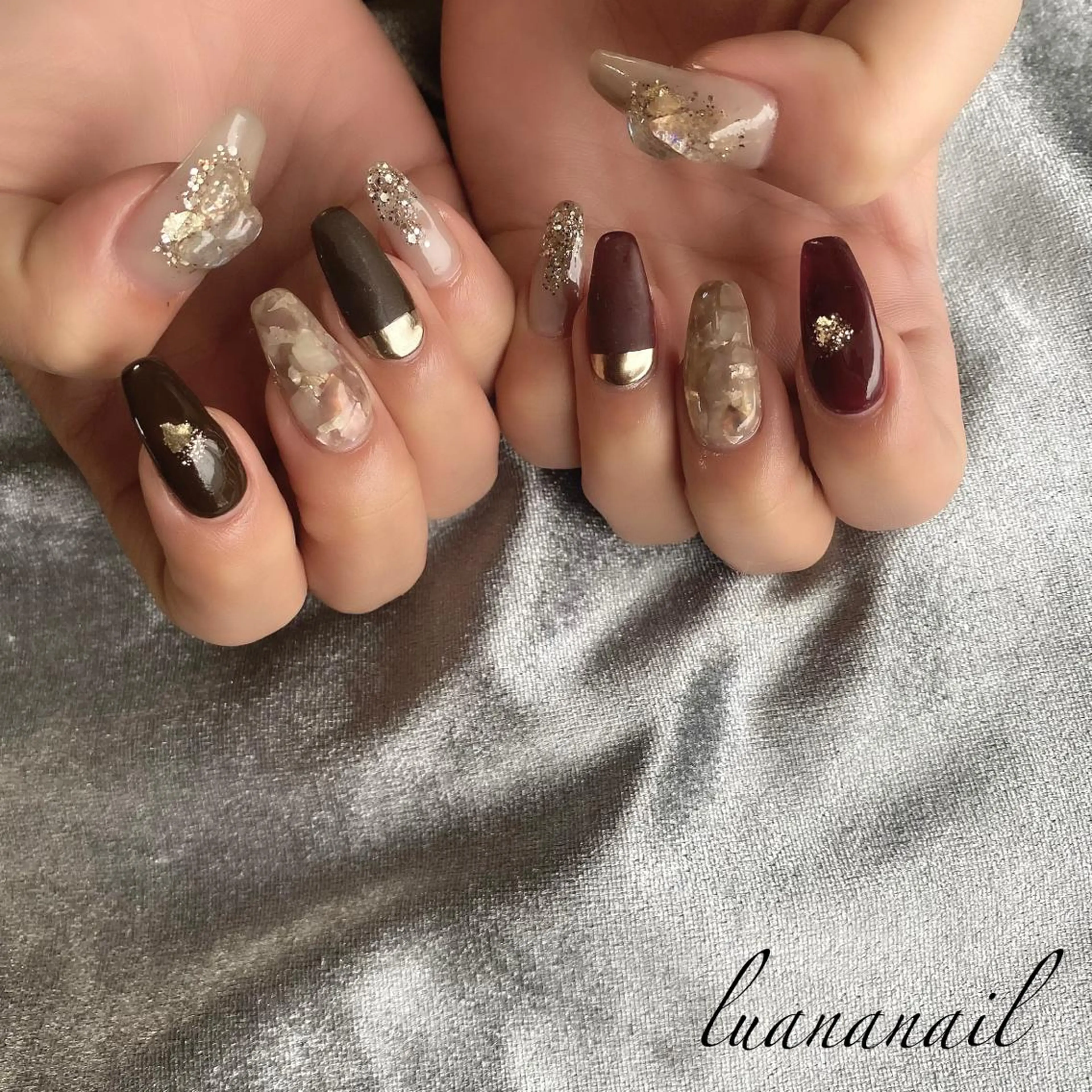 ネイル ニュアンスネイル ハンドネイル luana nailのネイルデザイン