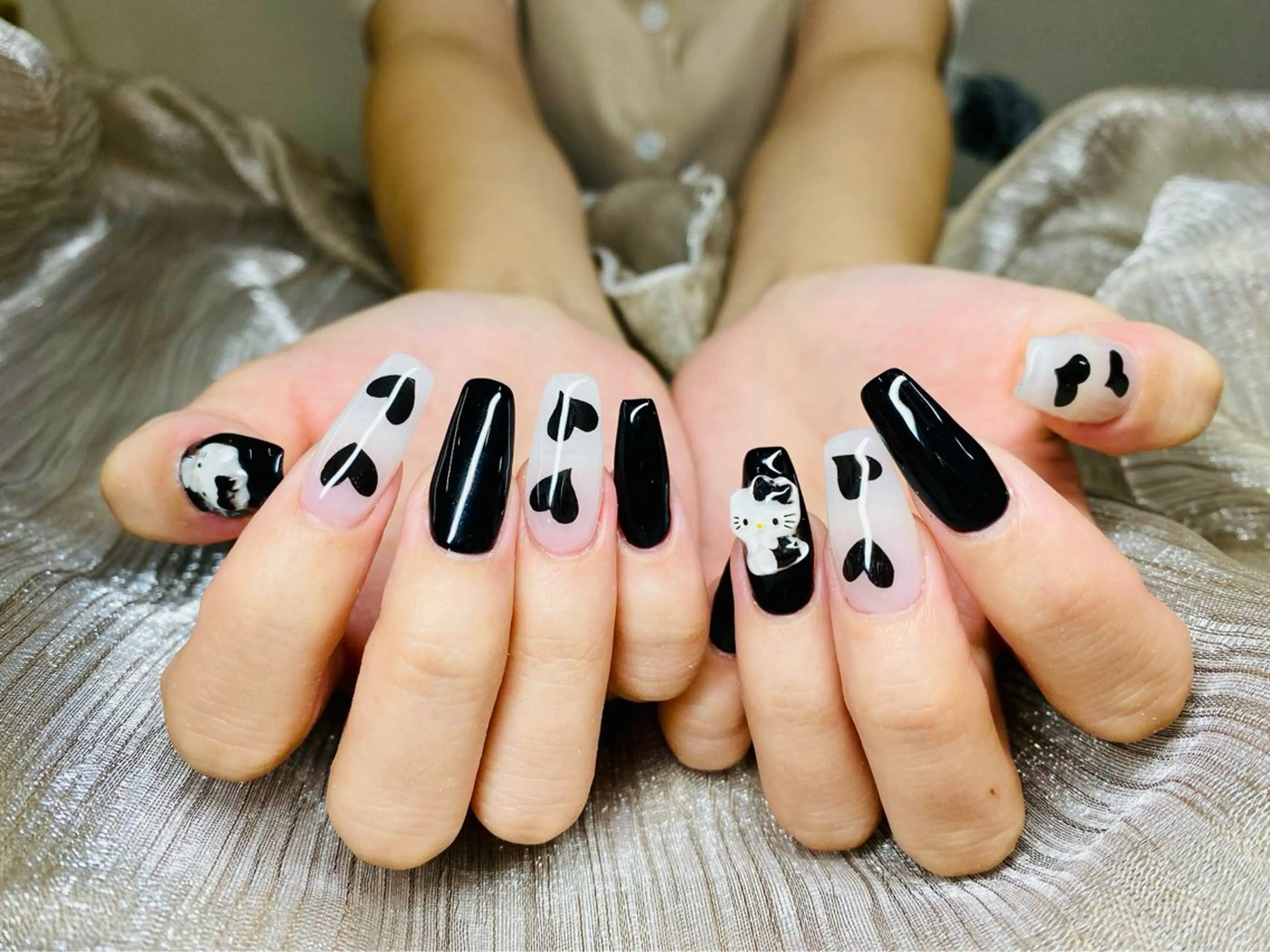 Hand100分やり放題¥7980(画像持ち込み)時間内デザイン、パーツ4本までの写真