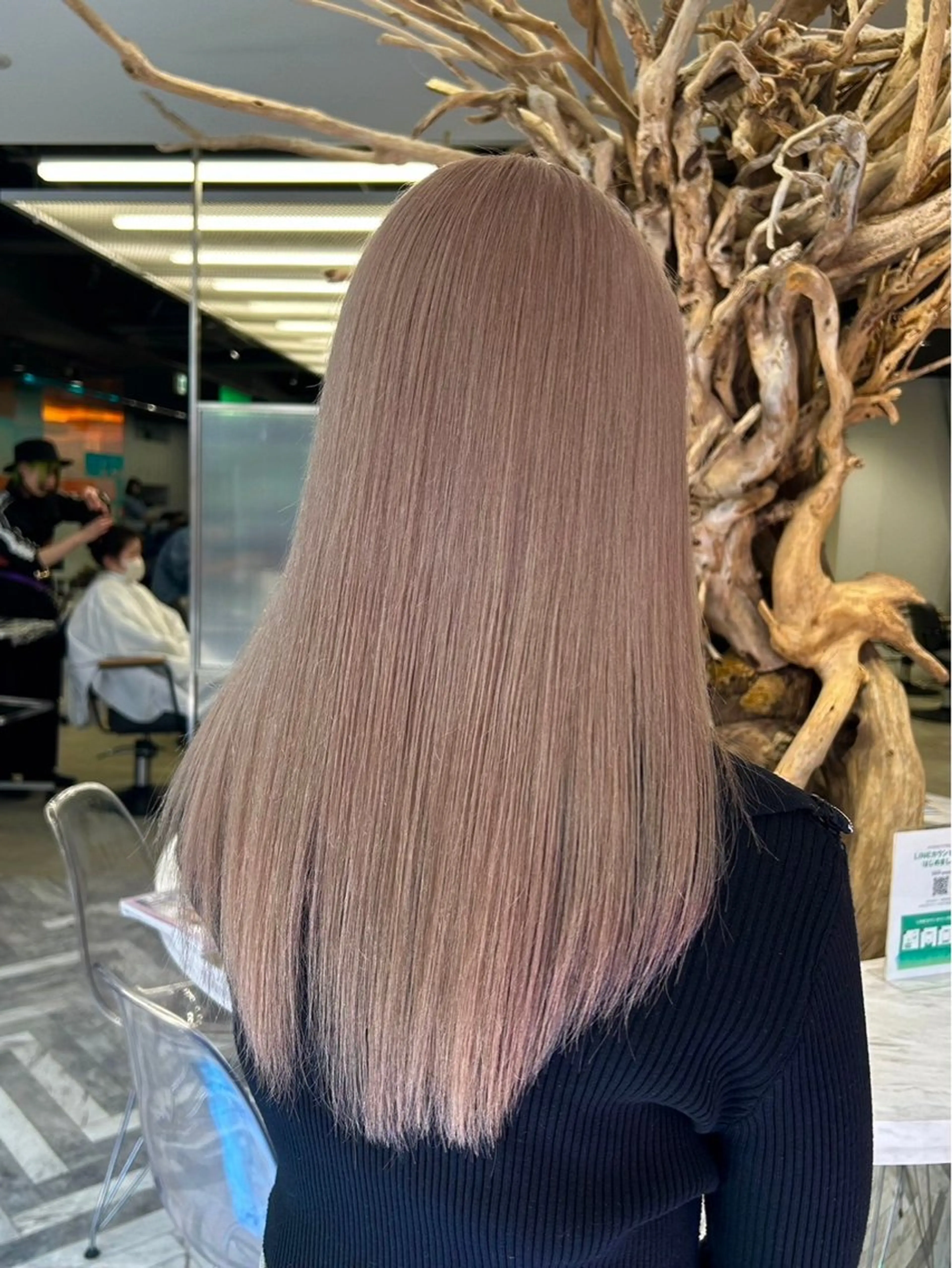 セミロング カラー セミロングパーマ バレイヤージュ ブリーチ ケアブリーチ ダブルカラー ヘアカラー シャドウパーマ/ ルーズパーマ/メンズのヘアスタイル