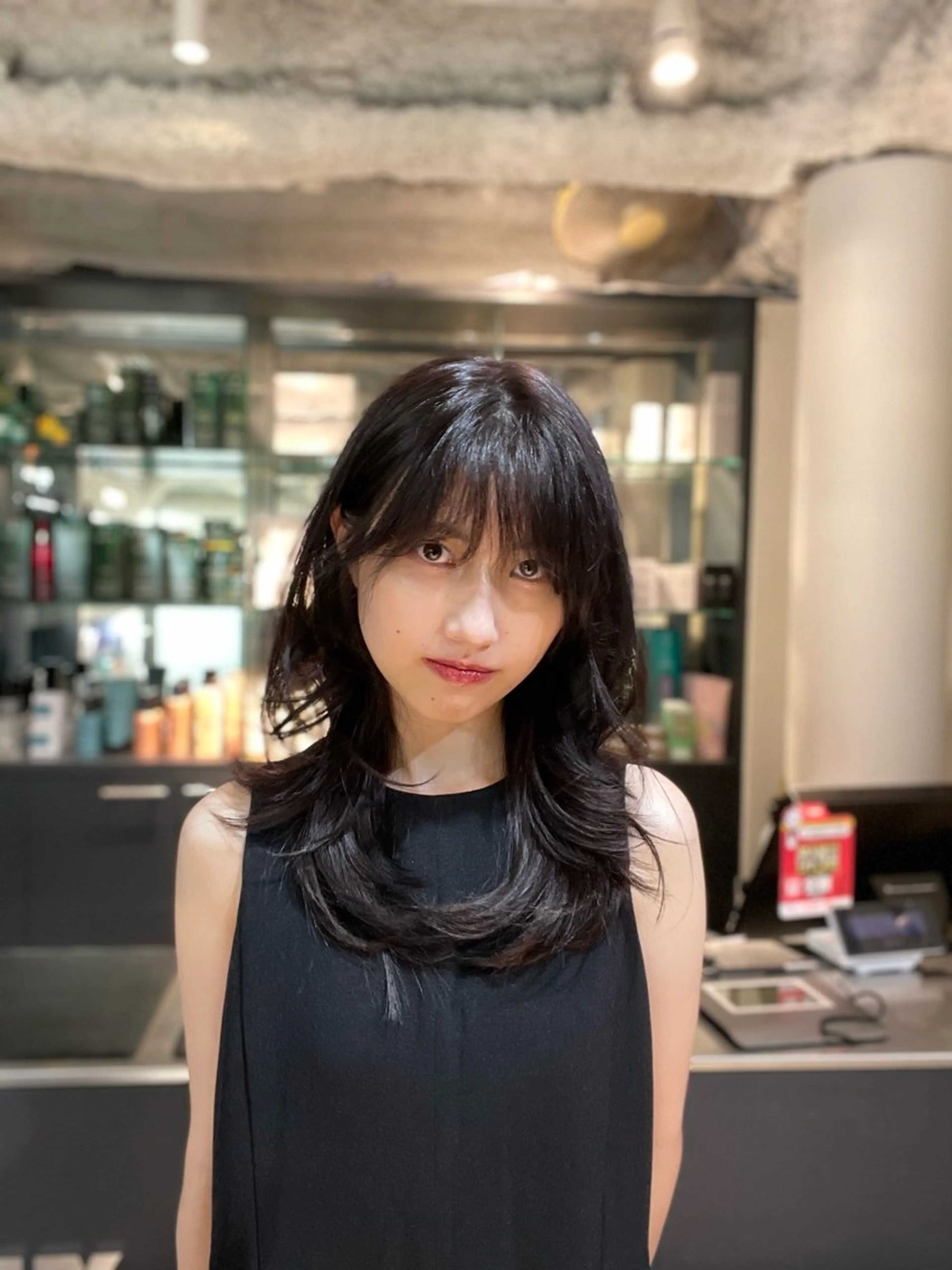 ミディアム カット ヘアカラー トリートメント レイヤーカット/ 堀匠吾のヘアスタイル