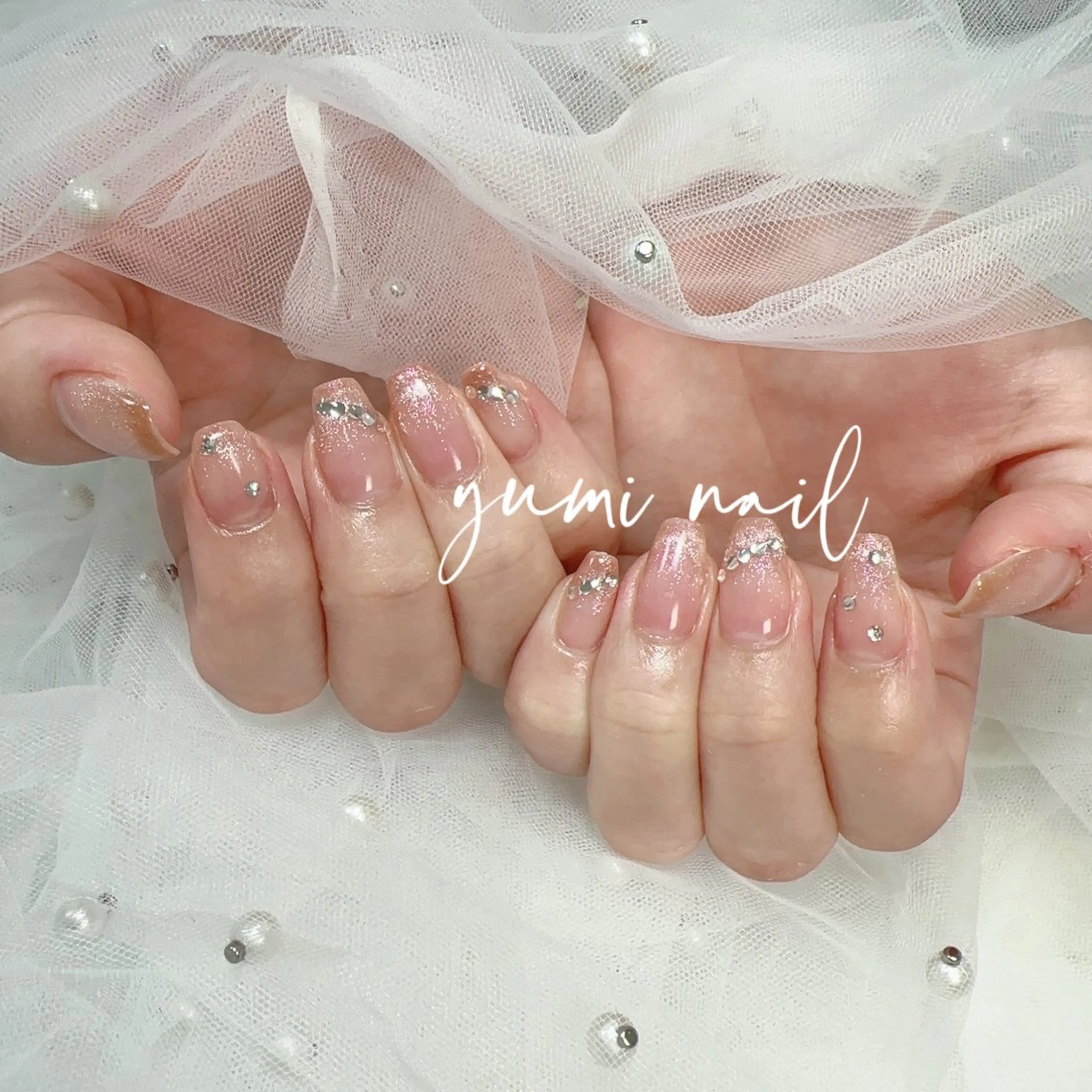 ネイル バレンタイン 𝐲𝐮𝐦𝐢🎀 長さ出しデザイン専門のネイルデザイン