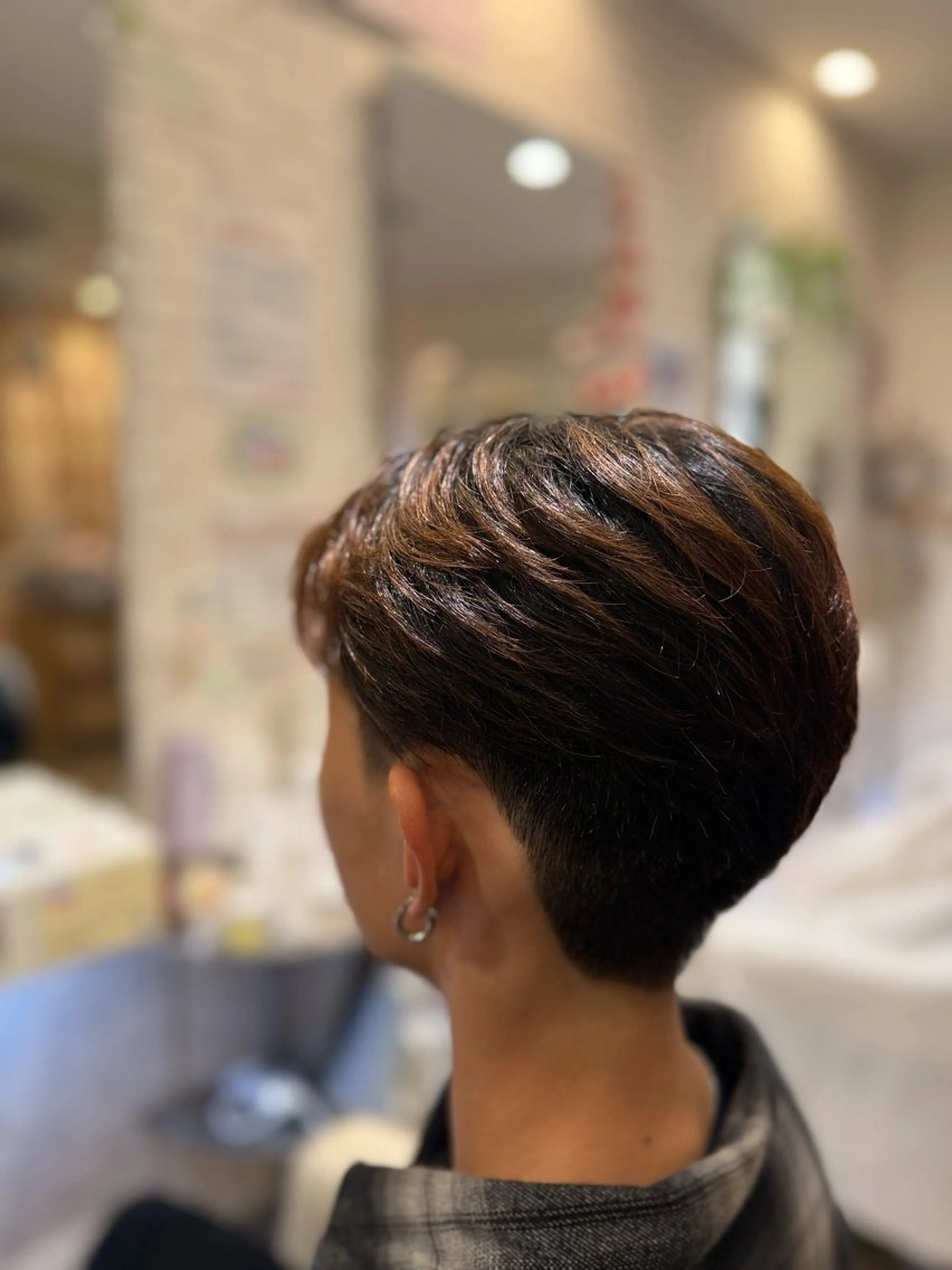 ショート メンズ メンズパーマ ショートヘア 三木 絵未奈のヘアスタイル