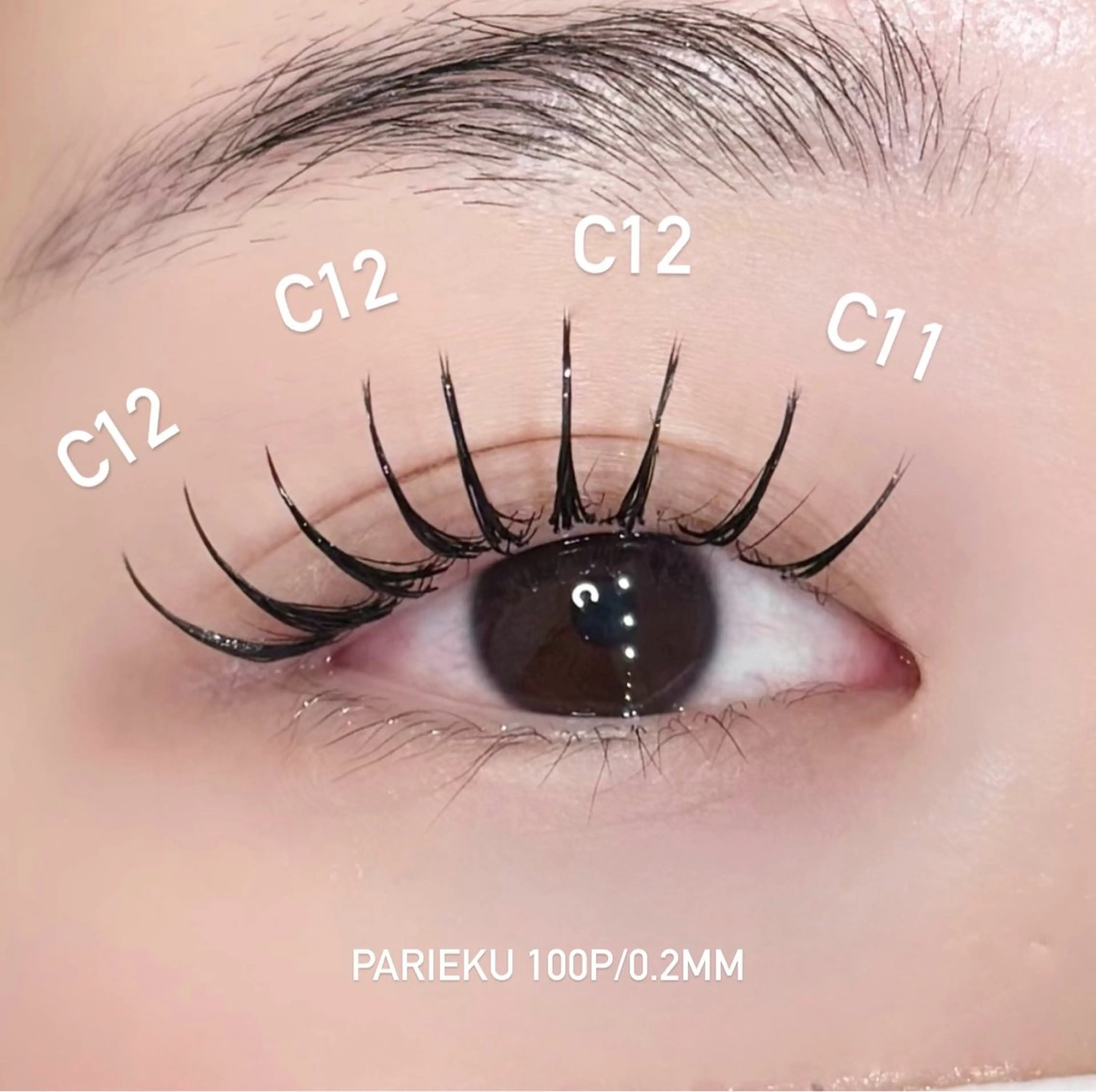 マツエク・マツパ フラットラッシュ 一重×まつ毛パーマ マツエク MANA EYELASH STUDIO所属・kanoha 🦖⋆͛のマツエク・マツパデザイン