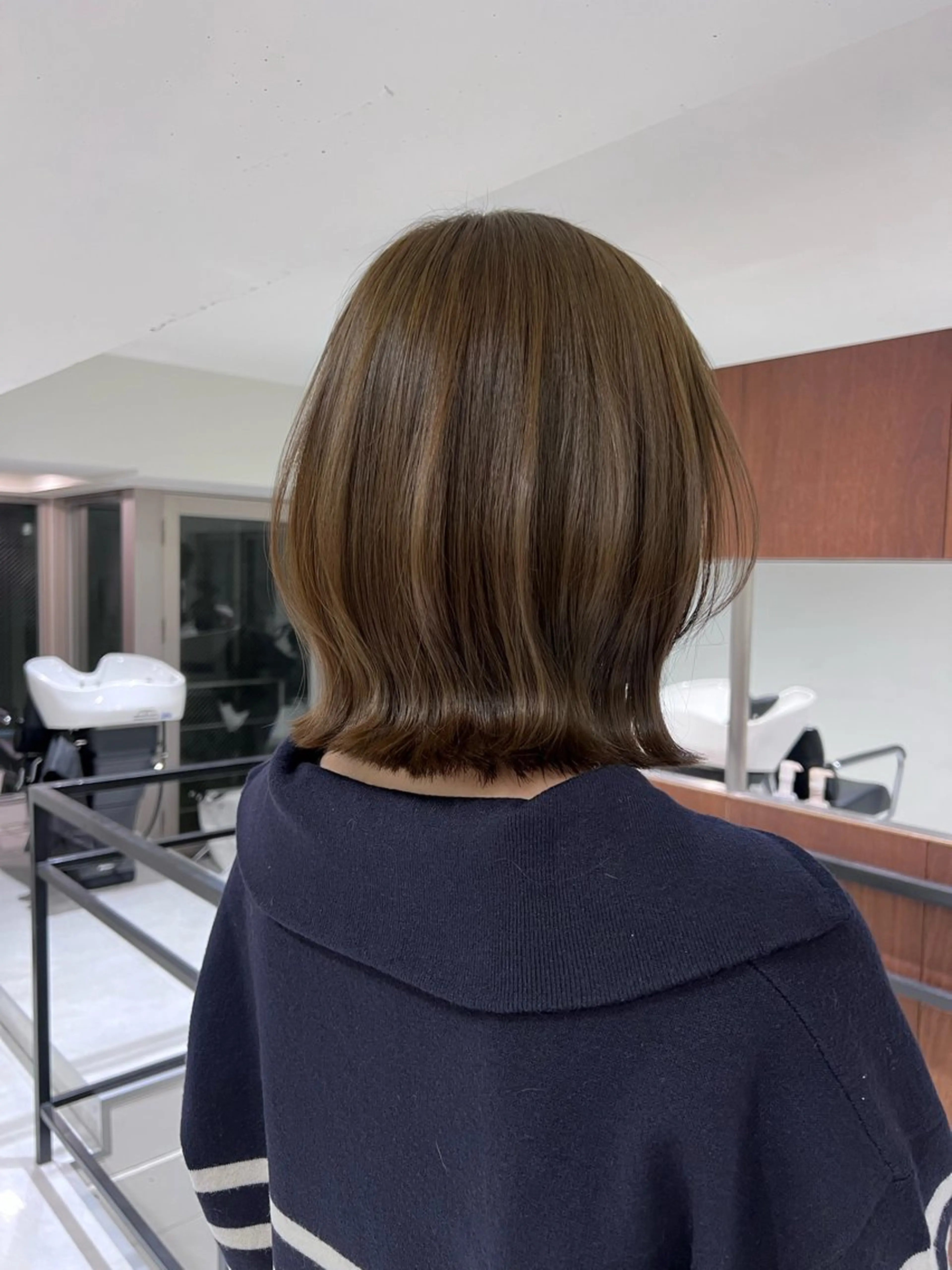 ショート カラー ベージュカラー ブリーチ 透明感カラー ブリーチなしカラー ボブ ボブ/レイヤーカット /表参道 yunaのヘアスタイル