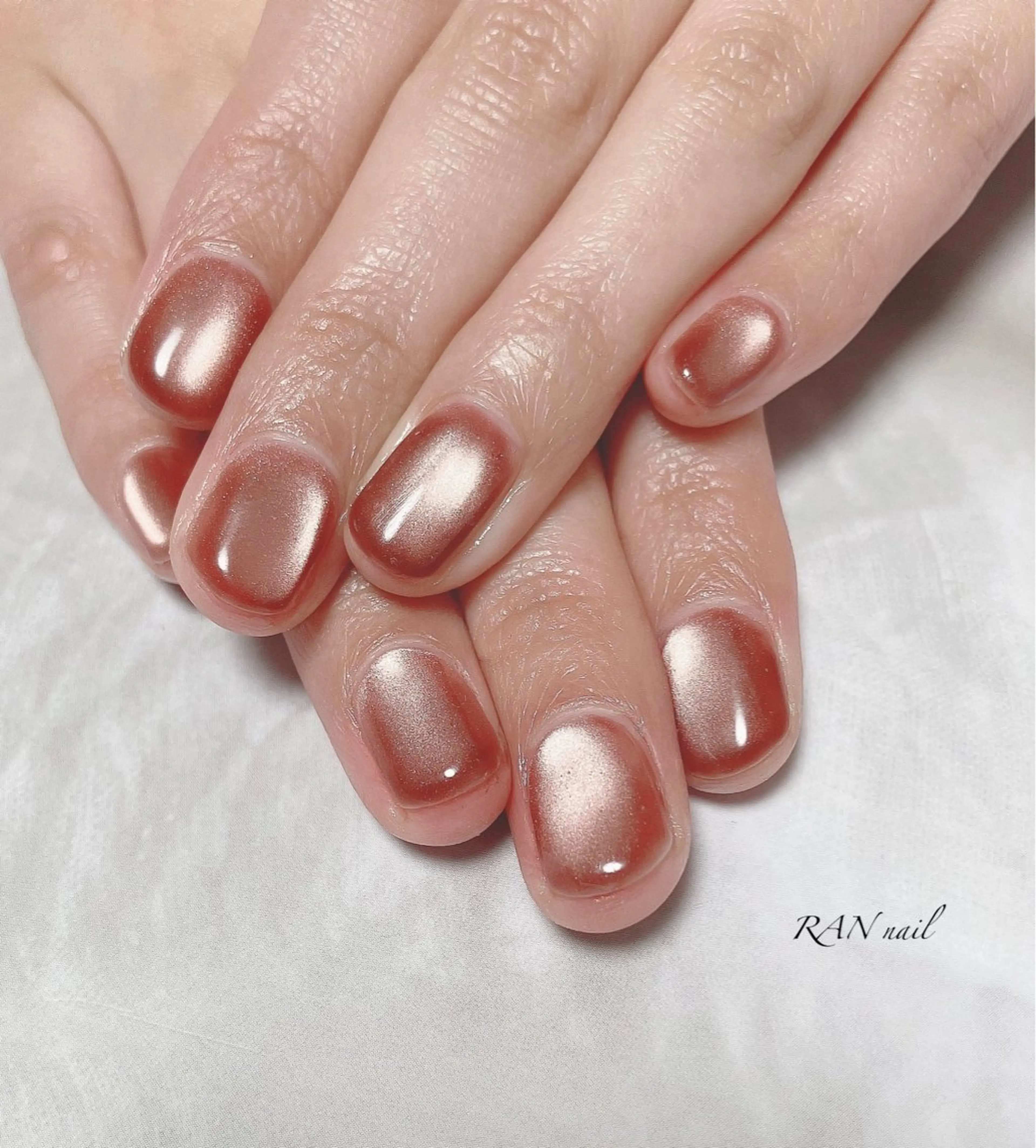 ネイル ジェルネイル 氷ネイル・うるうるネイル マグネットネイル シンプルネイル 春ネイル RAN nail 〜ランネイル〜所属・RAN nailのネイルデザイン