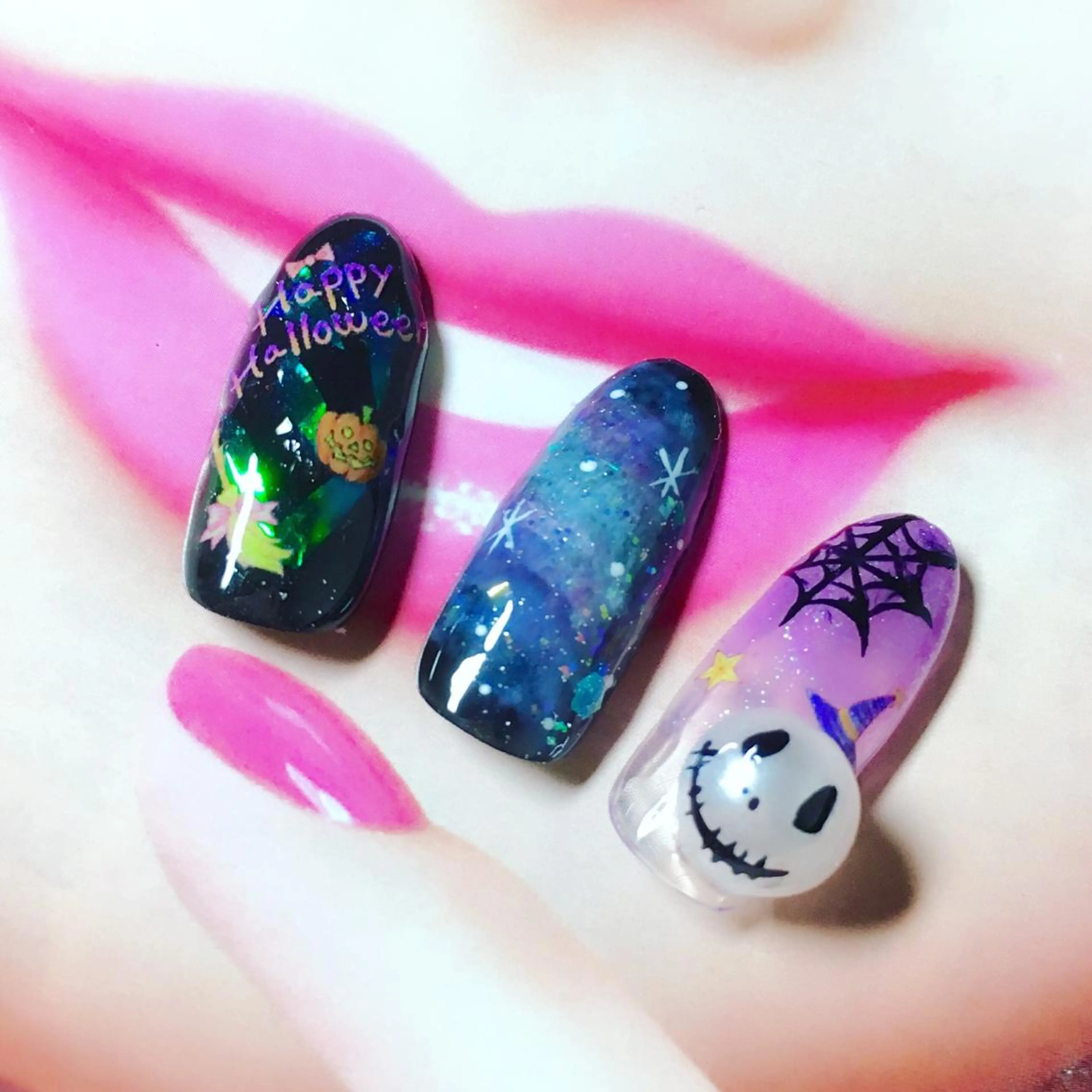 ネイル ハロウィン clover nailのネイルデザイン