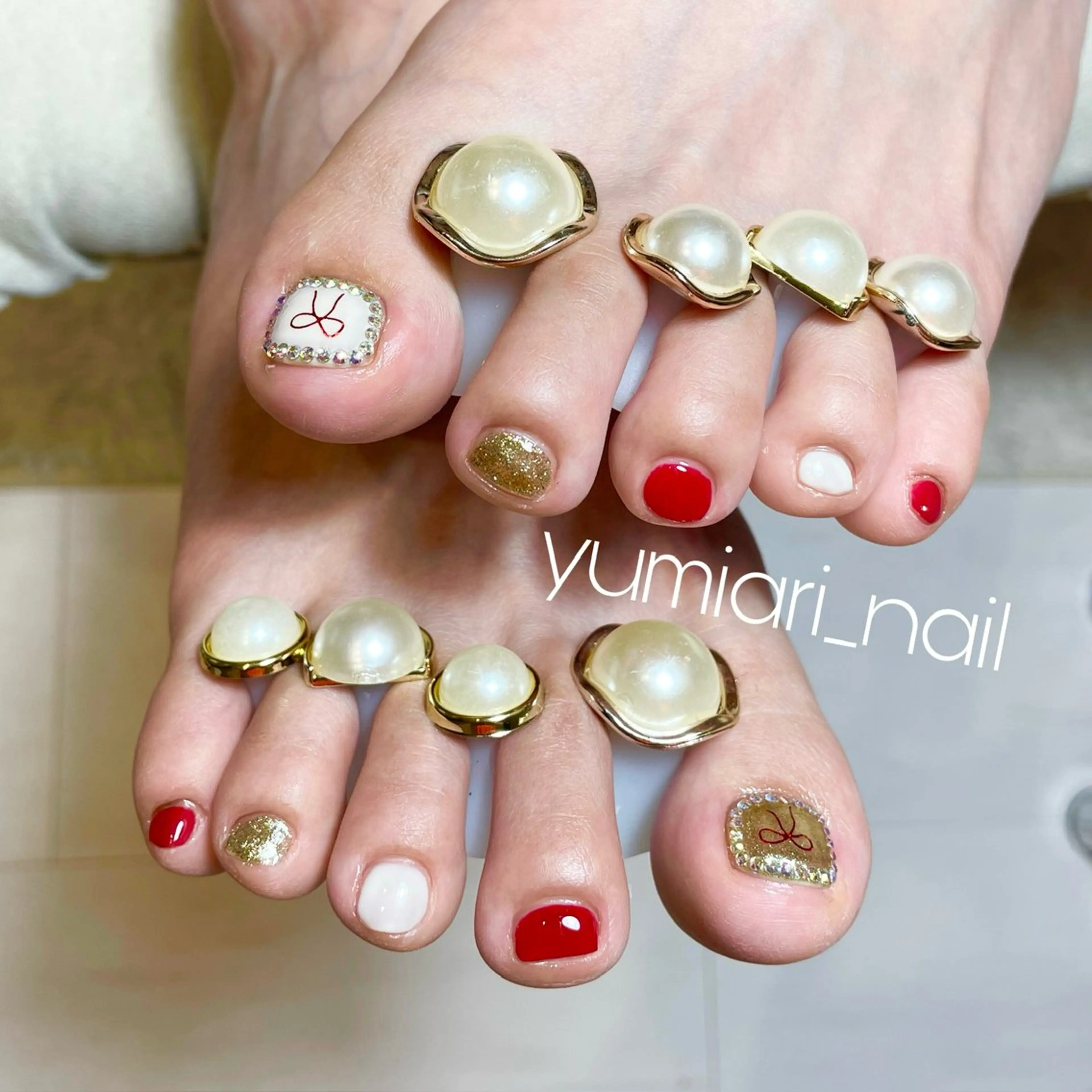 ネイル フットネイル YUMIARI NAILのネイルデザイン