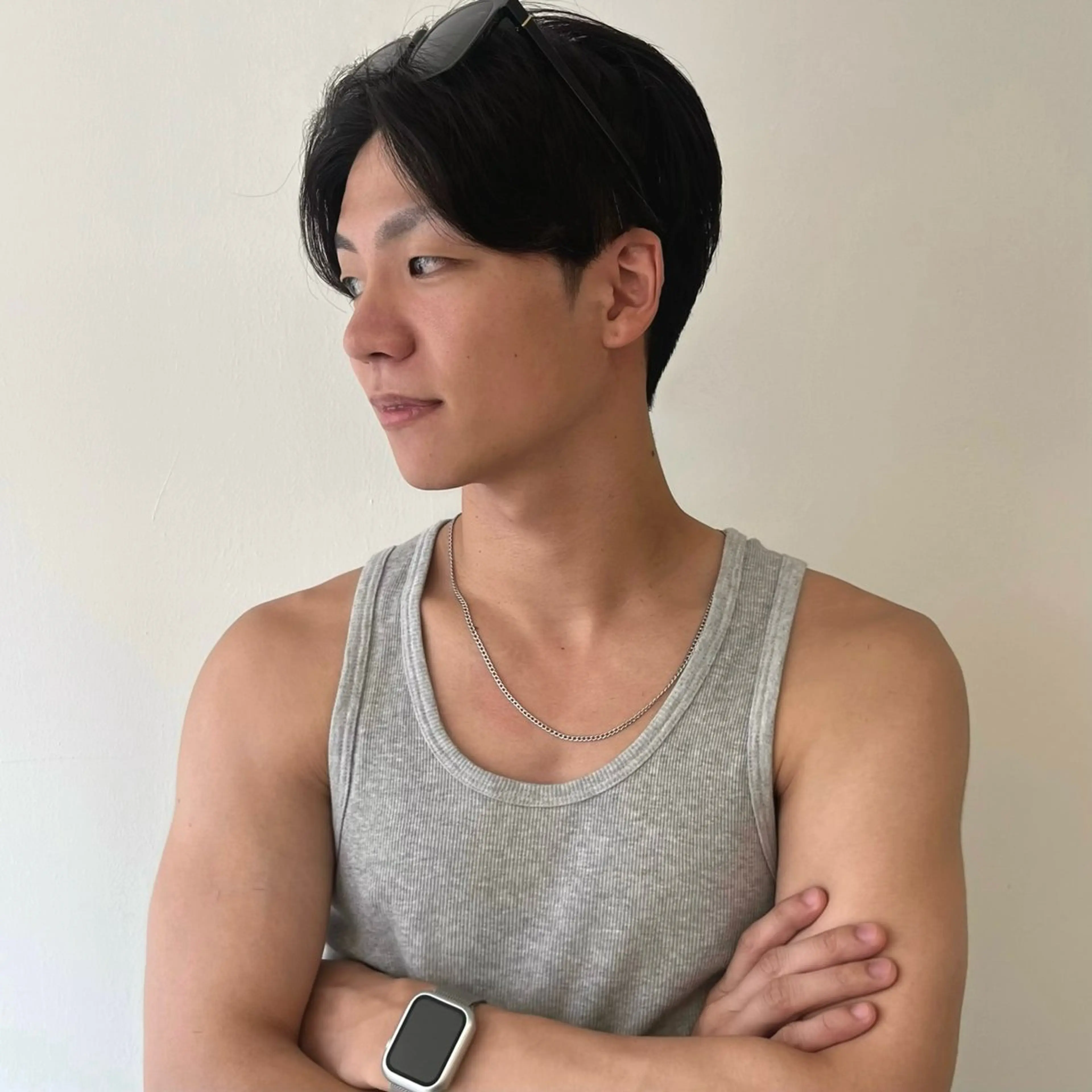 ショート メンズ ダウンパーマ メンズパーマ corazon所属・Minami Yuiのヘアスタイル