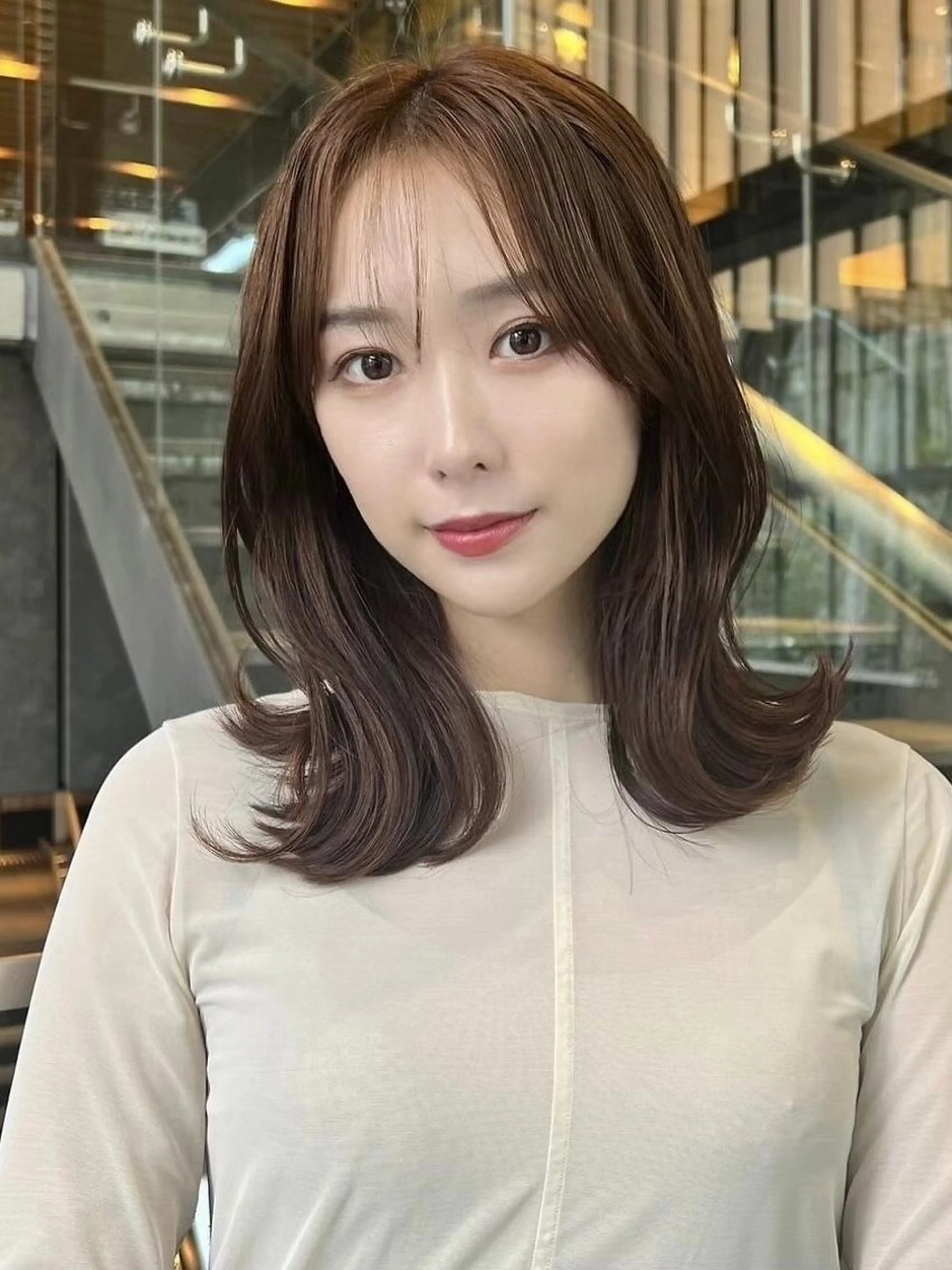 ミディアム カット トリートメント 店長/藤原 季矢のヘアスタイル