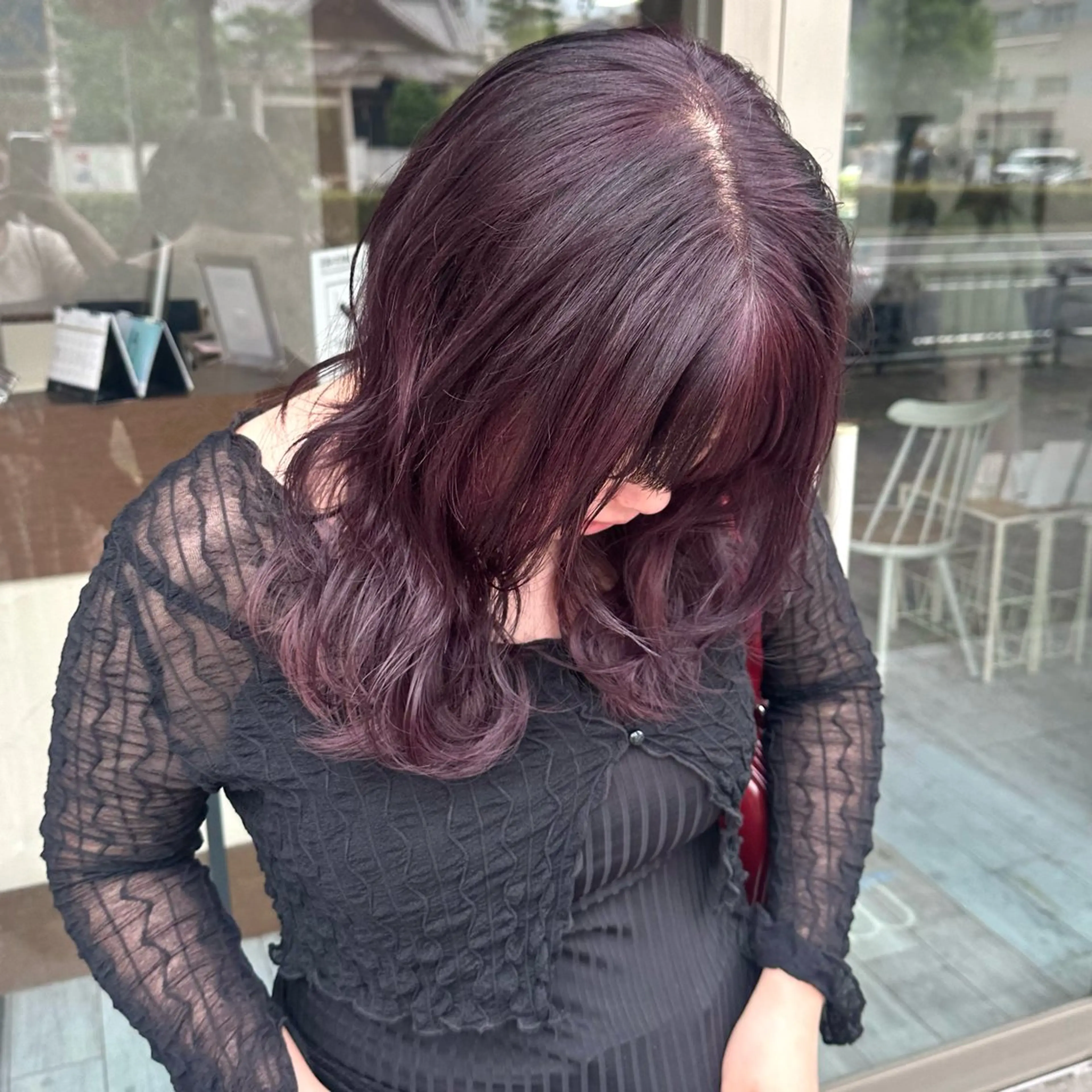 ミディアム カラー ダブルカラー ラベンダーカラー ピンクカラー ピンクラベンダー ヘアカラー トリートメント 高橋 みく/ minim 暖色のヘアスタイル