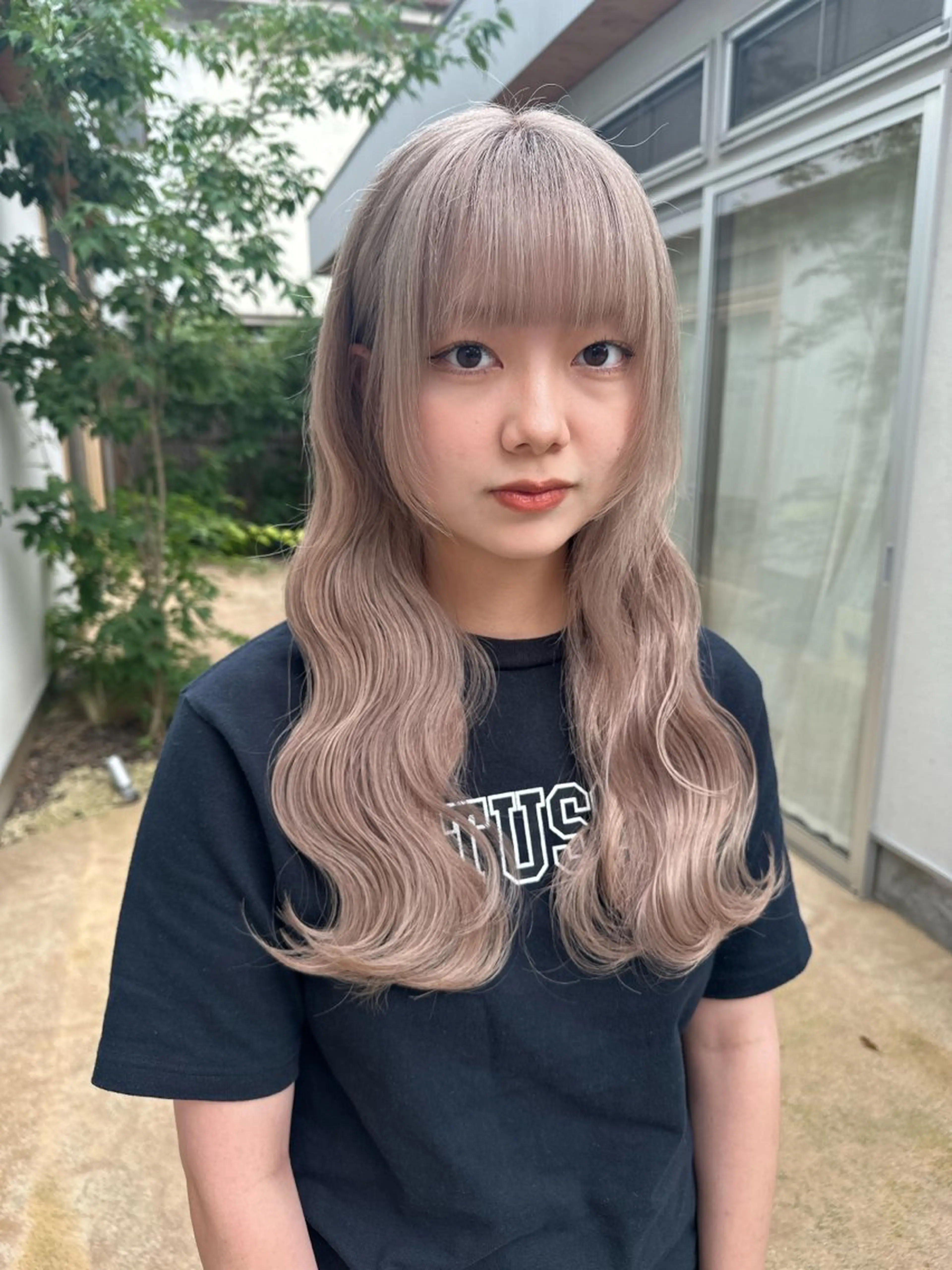 ロング カラー 中山 まどかのヘアスタイル